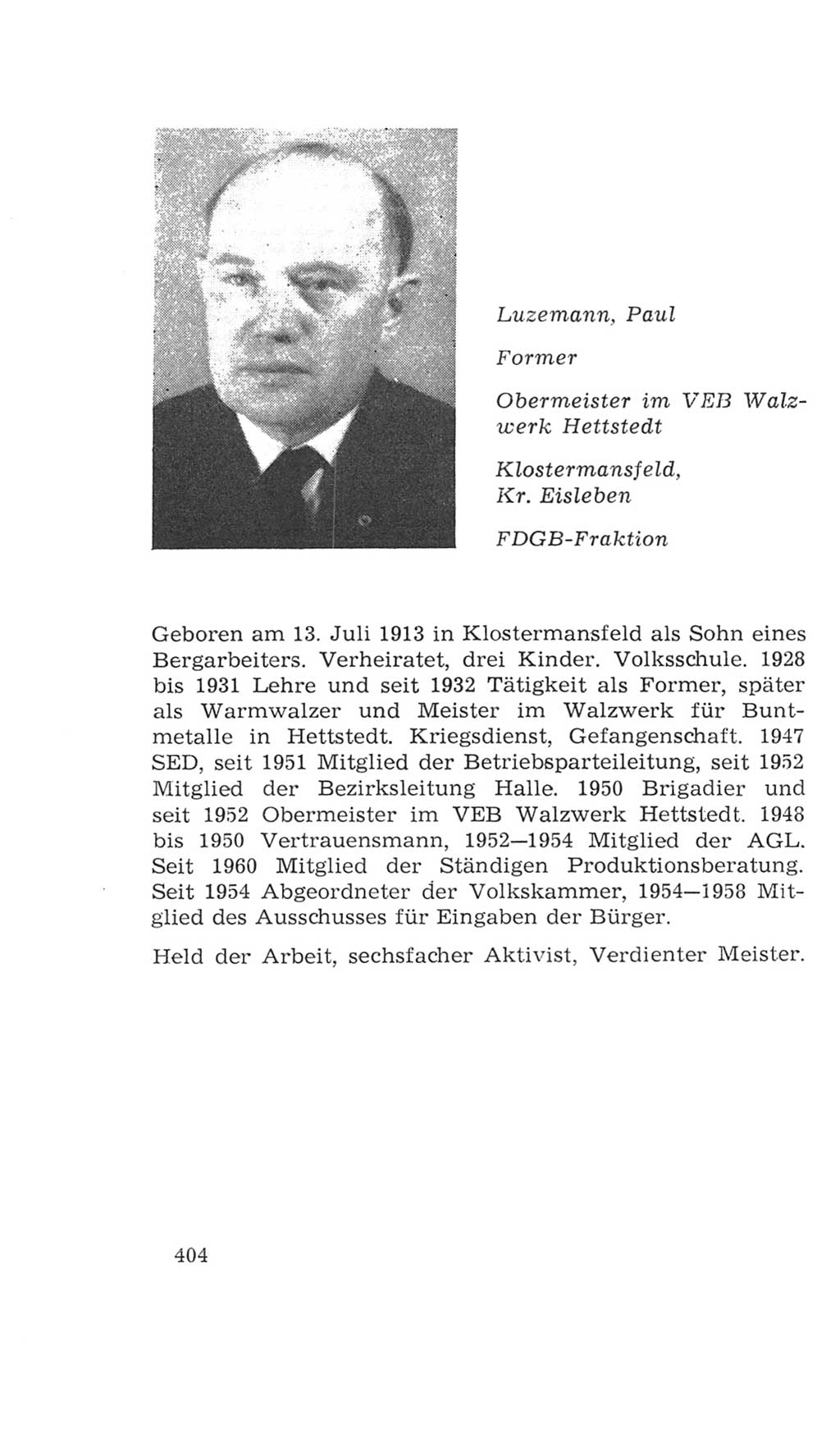 Volkskammer (VK) der Deutschen Demokratischen Republik (DDR), 4. Wahlperiode 1963-1967, Seite 404 (VK. DDR 4. WP. 1963-1967, S. 404)