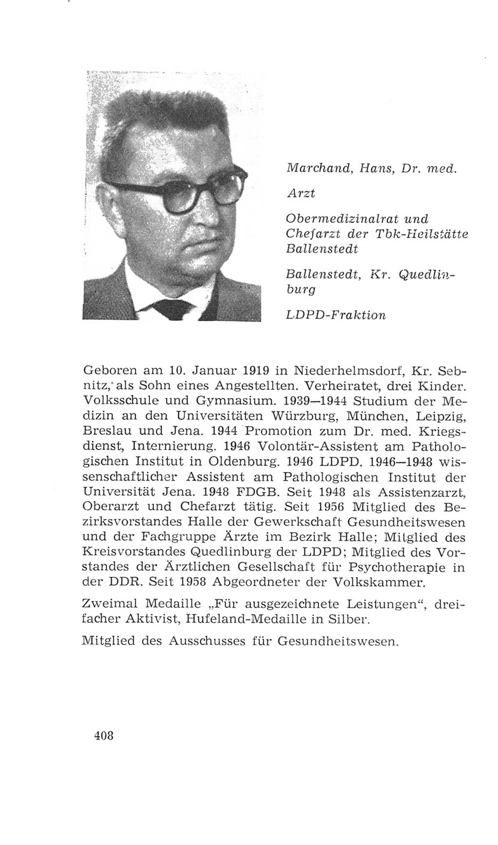 Volkskammer (VK) der Deutschen Demokratischen Republik (DDR), 4. Wahlperiode 1963-1967, Seite 408 (VK. DDR 4. WP. 1963-1967, S. 408)
