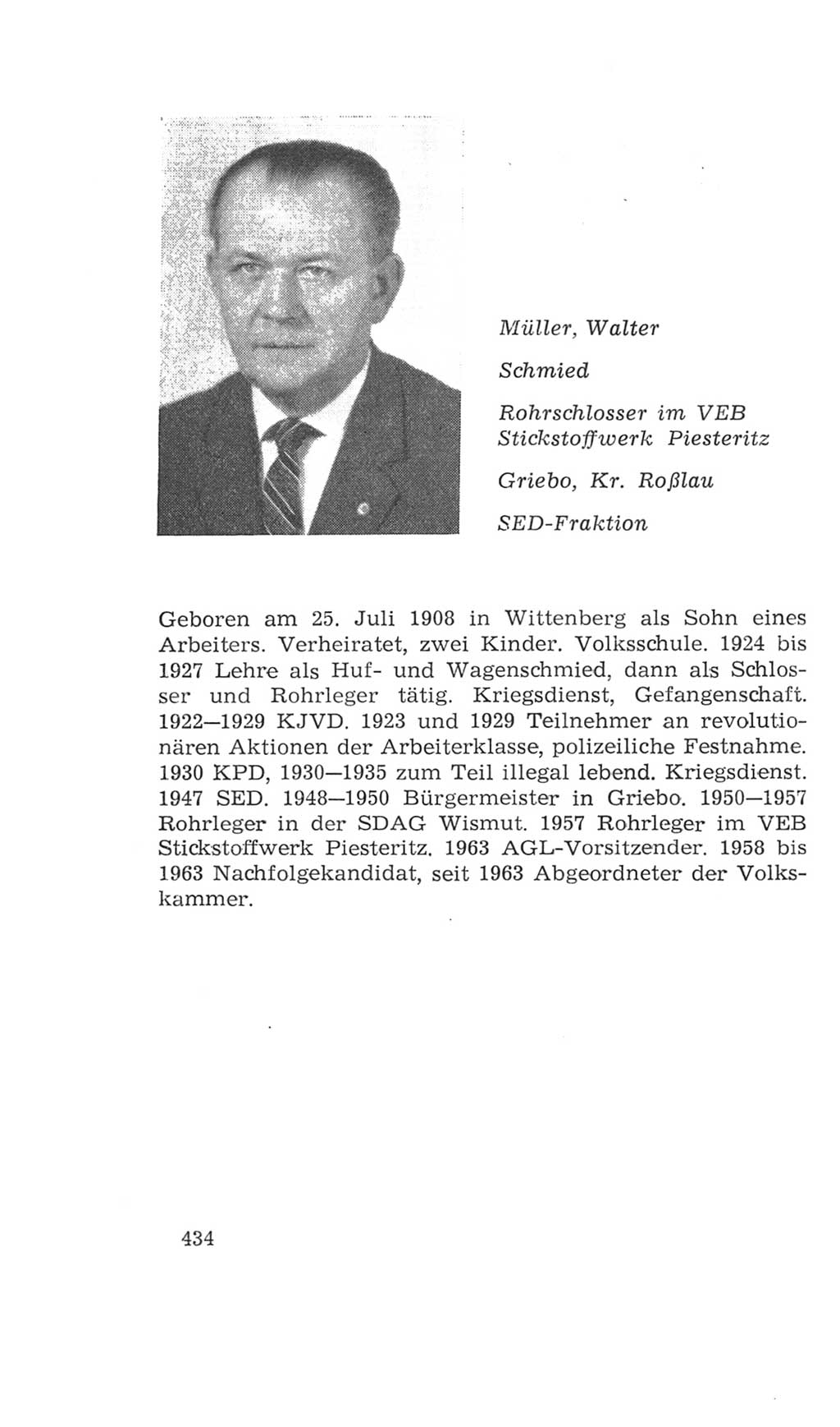 Volkskammer (VK) der Deutschen Demokratischen Republik (DDR), 4. Wahlperiode 1963-1967, Seite 434 (VK. DDR 4. WP. 1963-1967, S. 434)