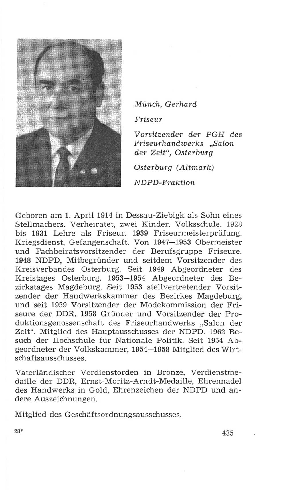 Volkskammer (VK) der Deutschen Demokratischen Republik (DDR), 4. Wahlperiode 1963-1967, Seite 435 (VK. DDR 4. WP. 1963-1967, S. 435)