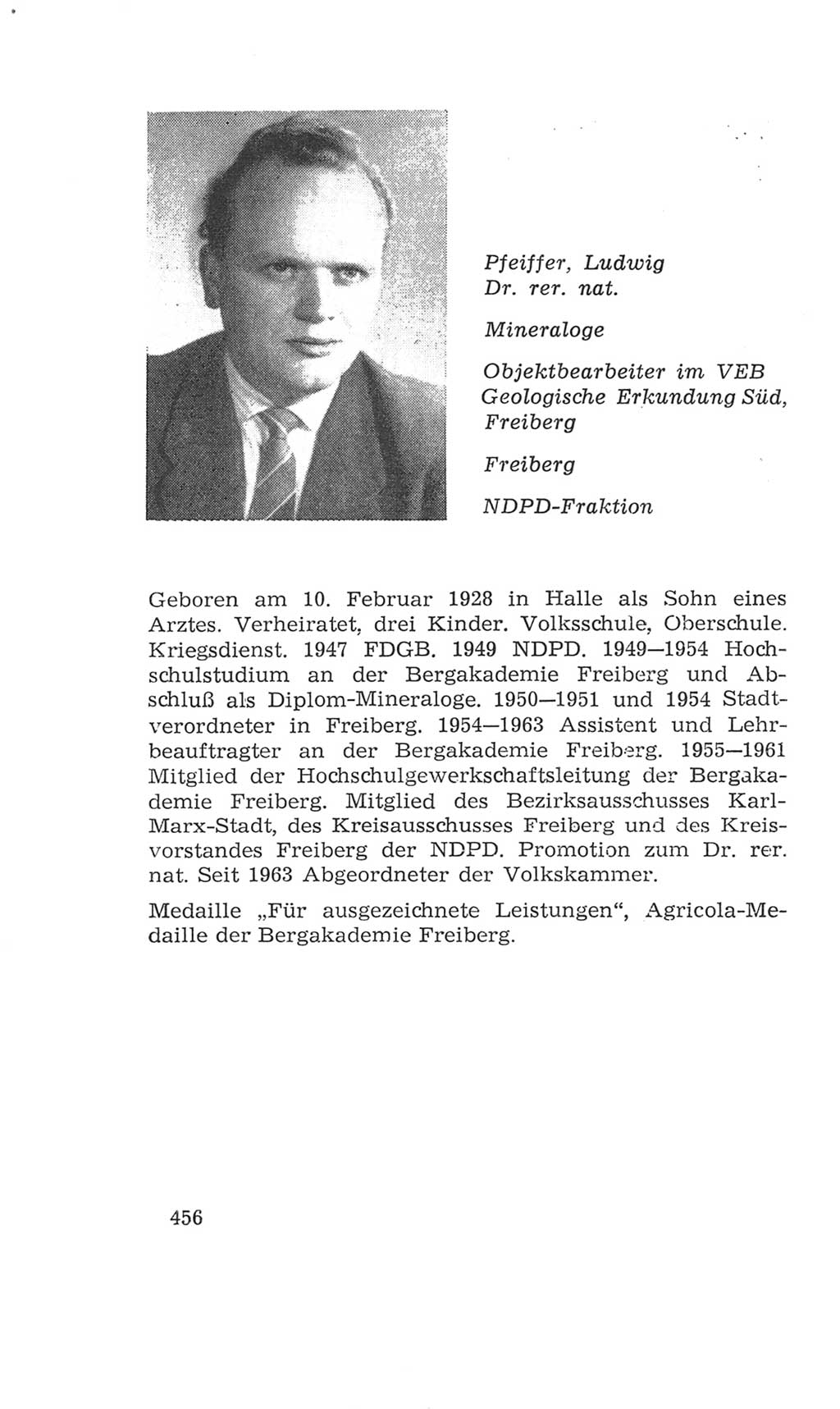 Volkskammer (VK) der Deutschen Demokratischen Republik (DDR), 4. Wahlperiode 1963-1967, Seite 456 (VK. DDR 4. WP. 1963-1967, S. 456)