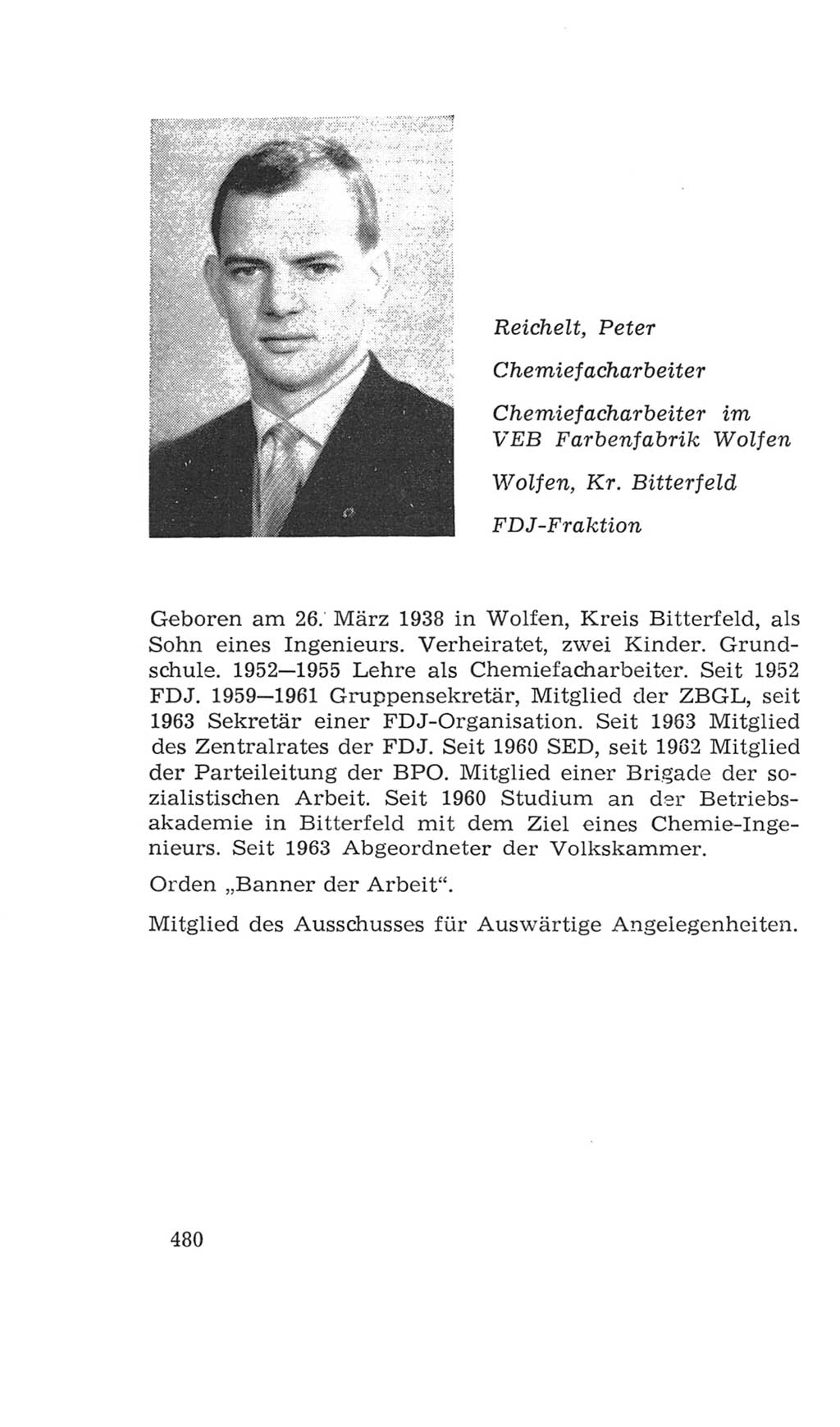 Volkskammer (VK) der Deutschen Demokratischen Republik (DDR), 4. Wahlperiode 1963-1967, Seite 480 (VK. DDR 4. WP. 1963-1967, S. 480)