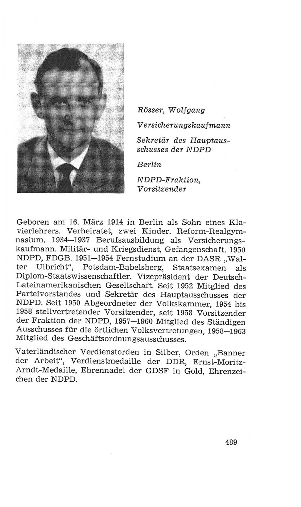 Volkskammer (VK) der Deutschen Demokratischen Republik (DDR), 4. Wahlperiode 1963-1967, Seite 489 (VK. DDR 4. WP. 1963-1967, S. 489)