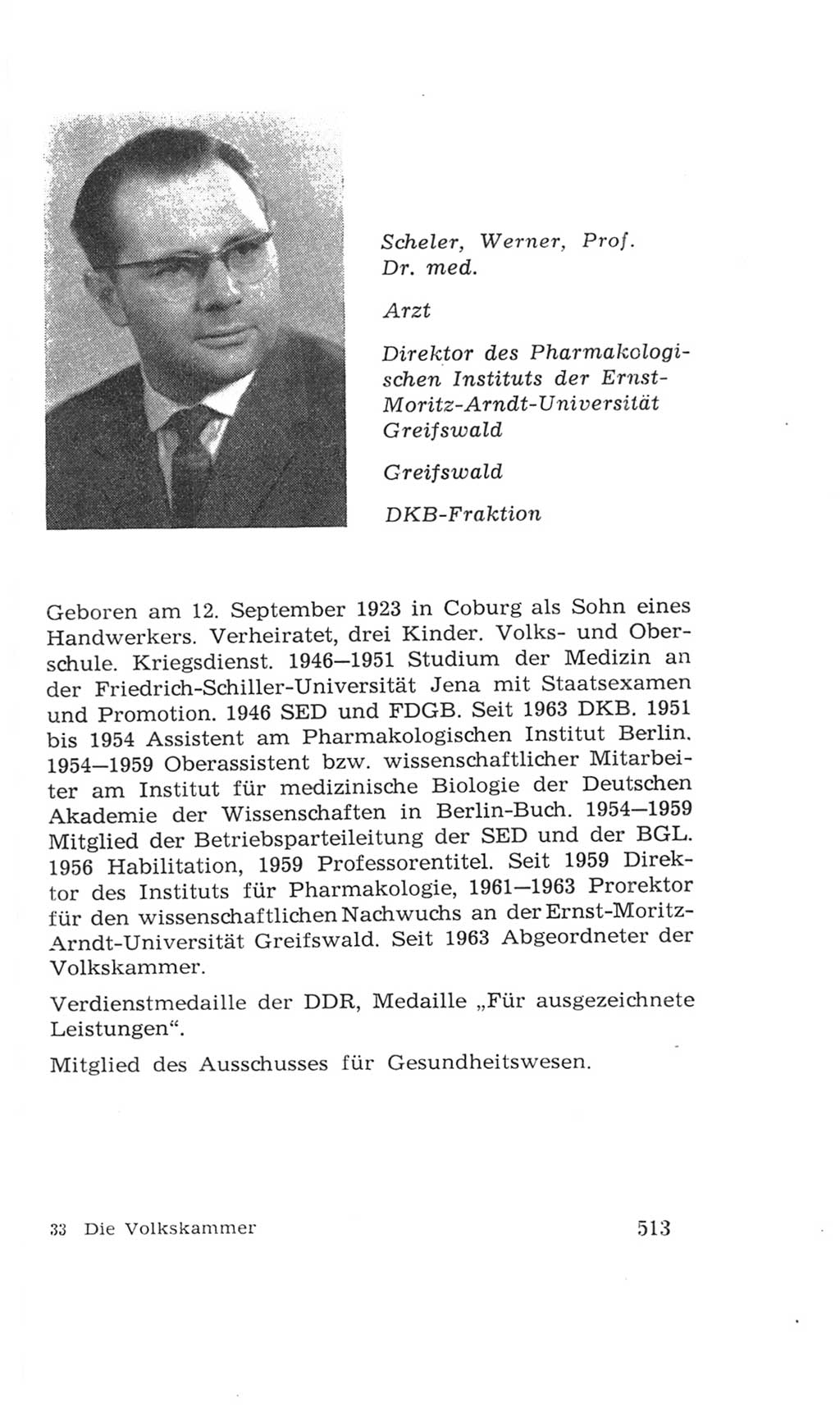 Volkskammer (VK) der Deutschen Demokratischen Republik (DDR), 4. Wahlperiode 1963-1967, Seite 513 (VK. DDR 4. WP. 1963-1967, S. 513)