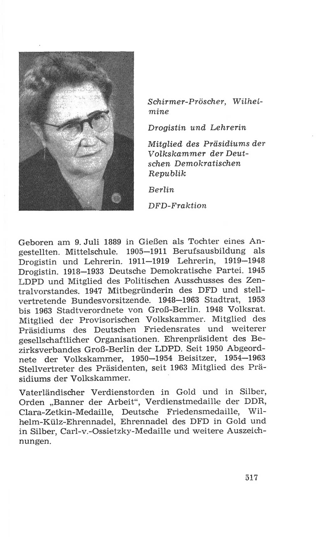 Volkskammer (VK) der Deutschen Demokratischen Republik (DDR), 4. Wahlperiode 1963-1967, Seite 517 (VK. DDR 4. WP. 1963-1967, S. 517)
