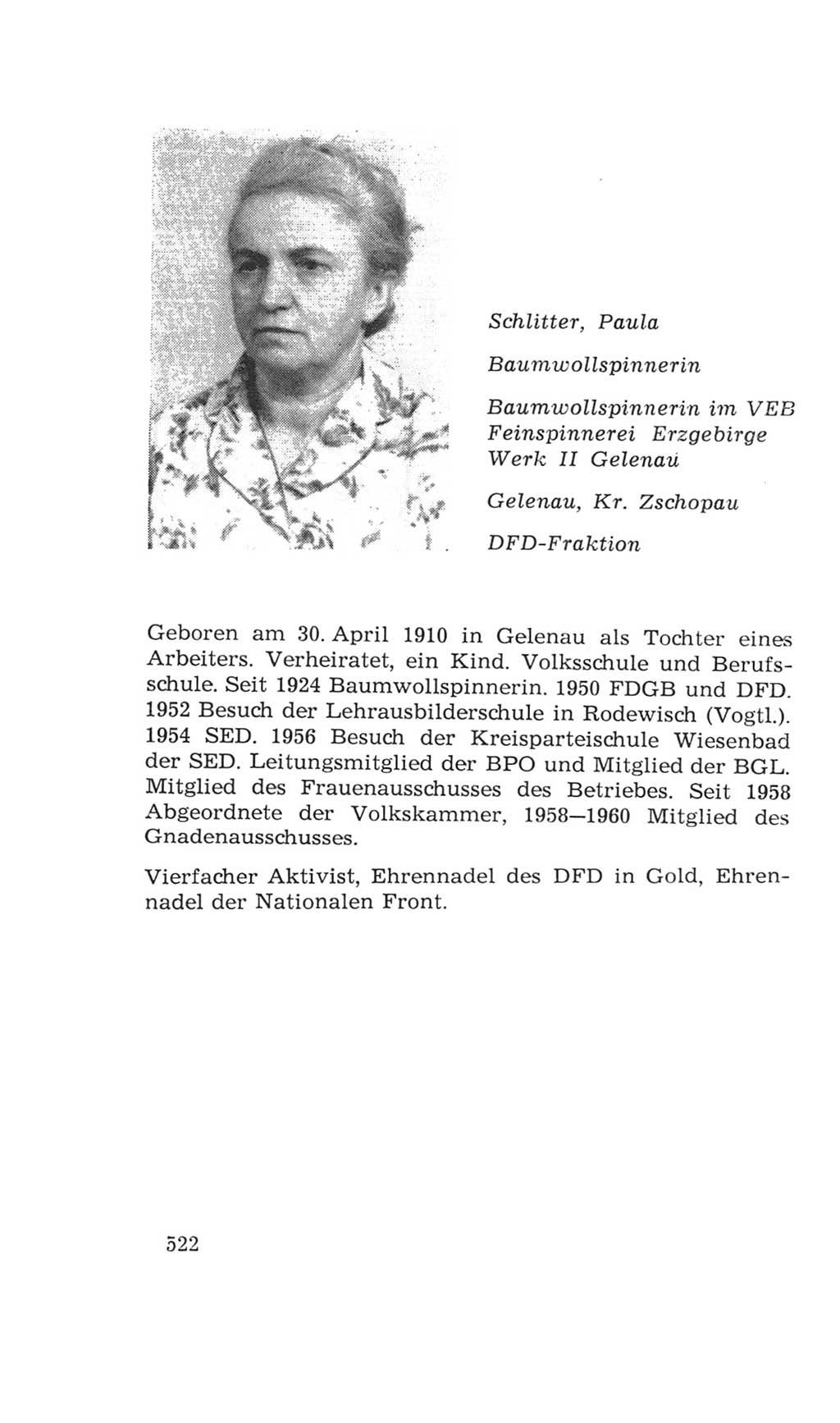 Volkskammer (VK) der Deutschen Demokratischen Republik (DDR), 4. Wahlperiode 1963-1967, Seite 522 (VK. DDR 4. WP. 1963-1967, S. 522)