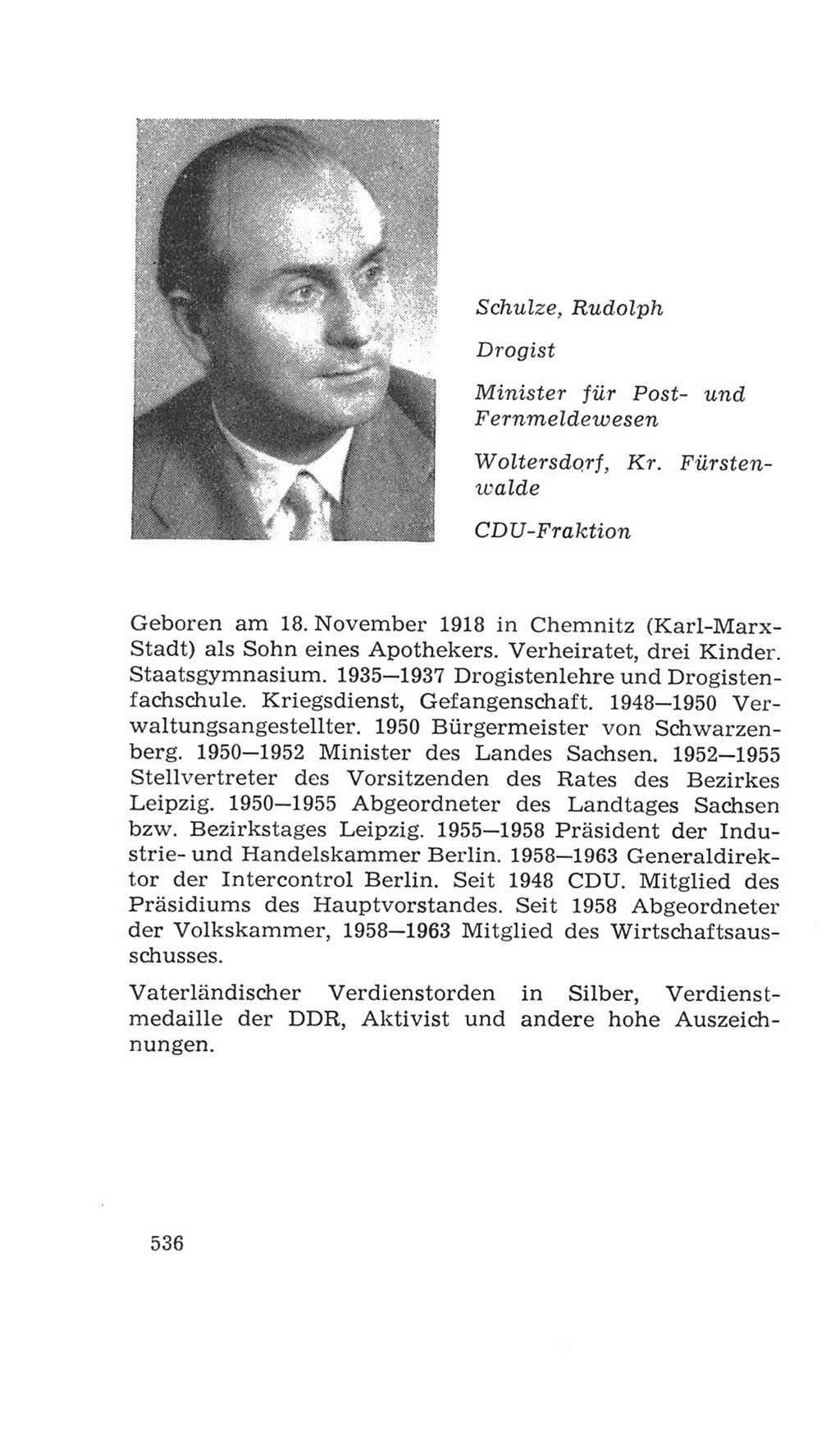 Volkskammer (VK) der Deutschen Demokratischen Republik (DDR), 4. Wahlperiode 1963-1967, Seite 536 (VK. DDR 4. WP. 1963-1967, S. 536)