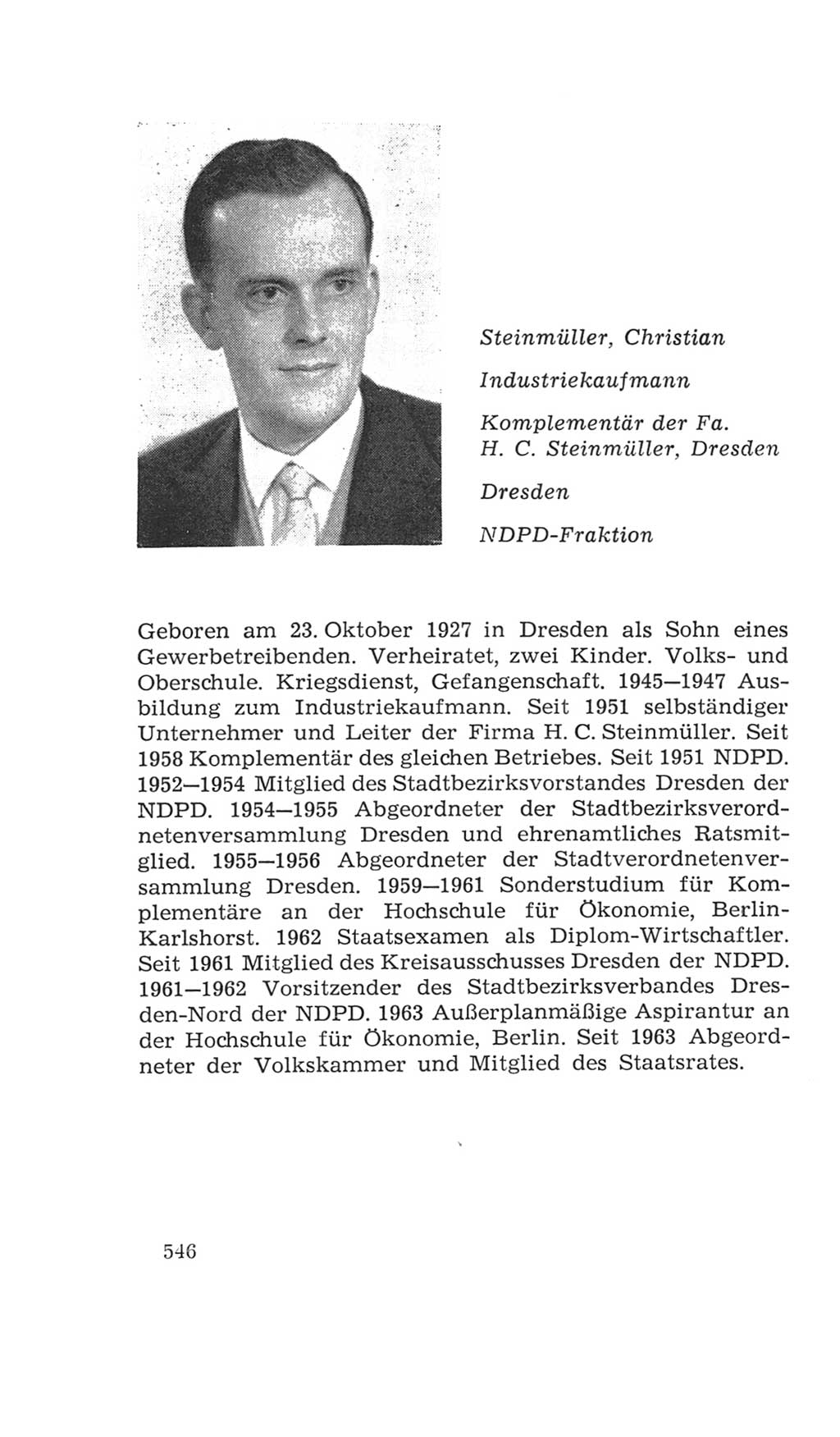 Volkskammer (VK) der Deutschen Demokratischen Republik (DDR), 4. Wahlperiode 1963-1967, Seite 546 (VK. DDR 4. WP. 1963-1967, S. 546)