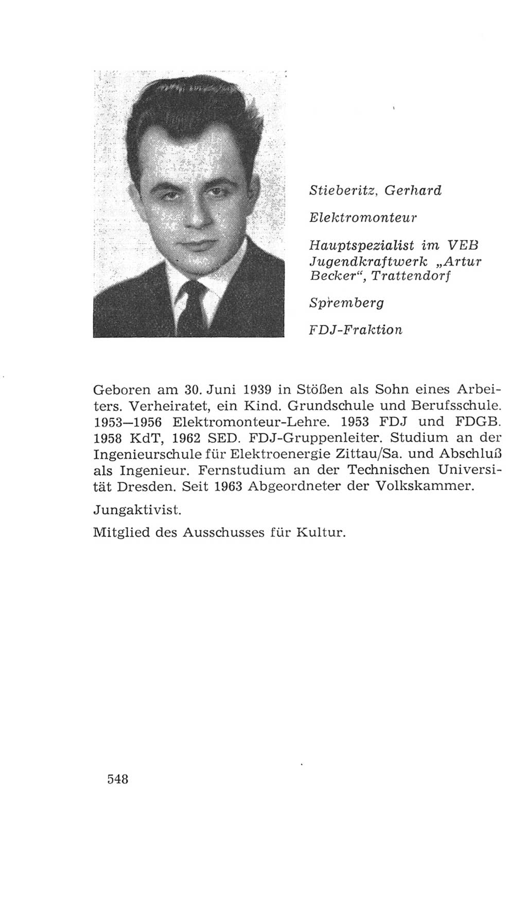 Volkskammer (VK) der Deutschen Demokratischen Republik (DDR), 4. Wahlperiode 1963-1967, Seite 548 (VK. DDR 4. WP. 1963-1967, S. 548)
