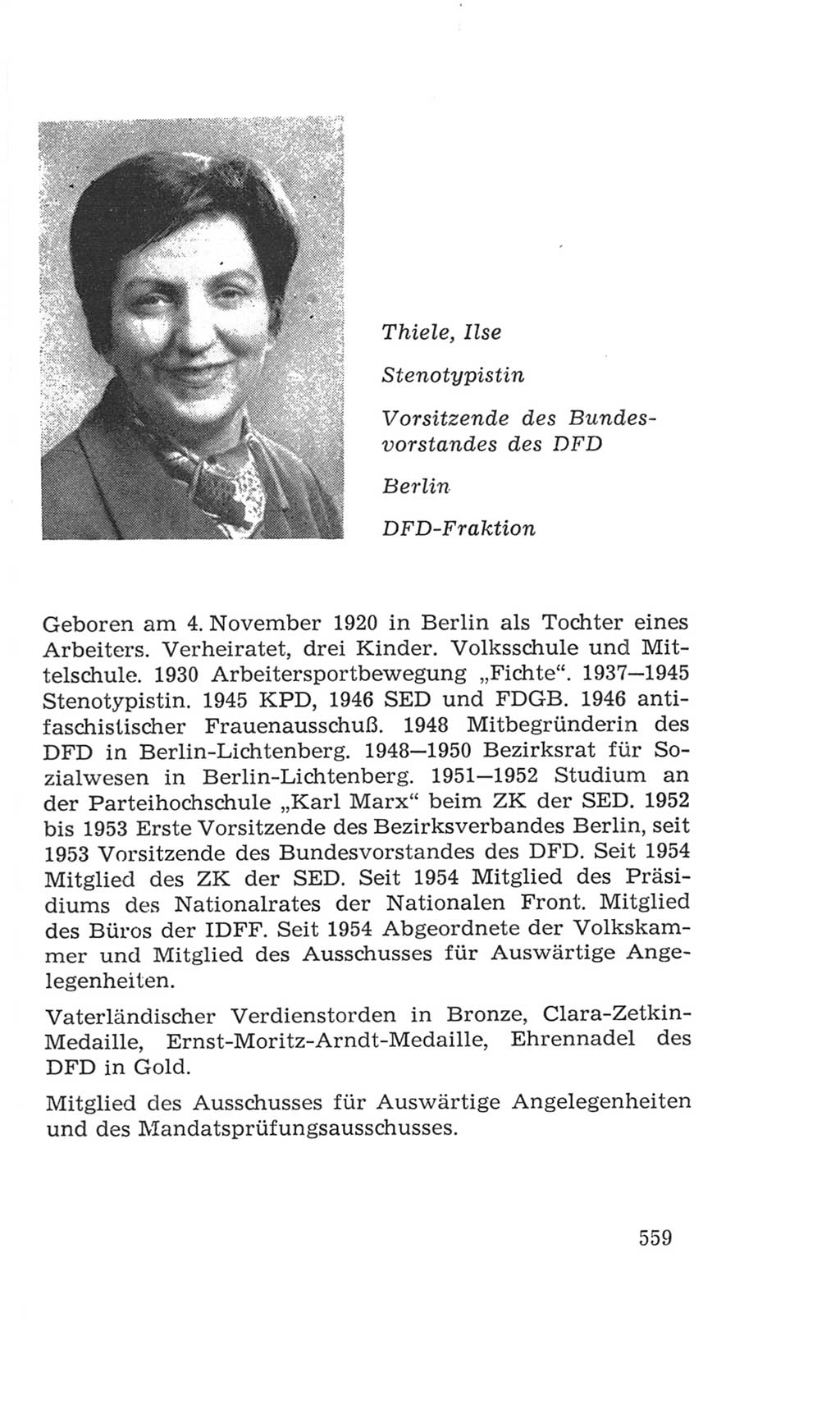 Volkskammer (VK) der Deutschen Demokratischen Republik (DDR), 4. Wahlperiode 1963-1967, Seite 559 (VK. DDR 4. WP. 1963-1967, S. 559)