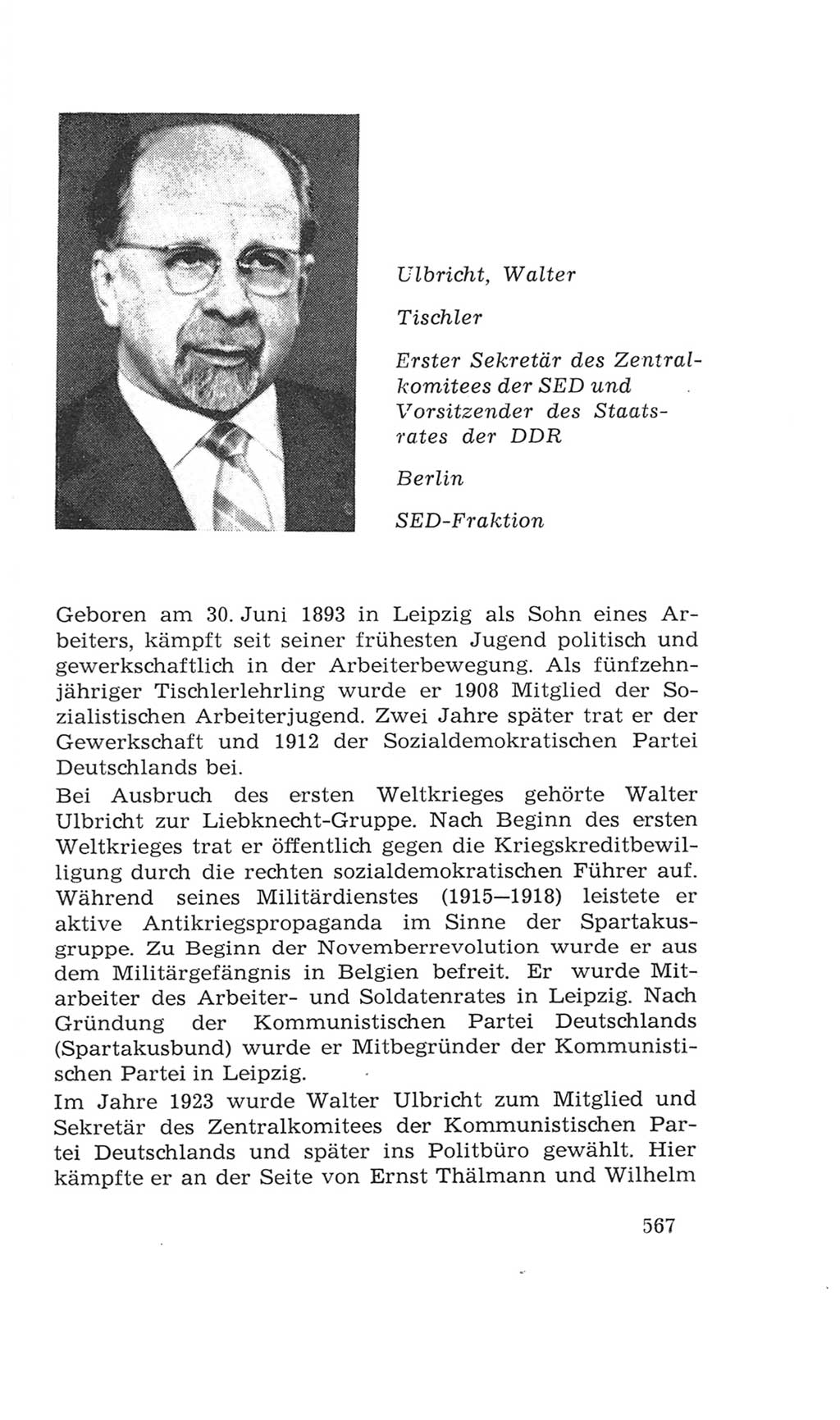 Volkskammer (VK) der Deutschen Demokratischen Republik (DDR), 4. Wahlperiode 1963-1967, Seite 567 (VK. DDR 4. WP. 1963-1967, S. 567)