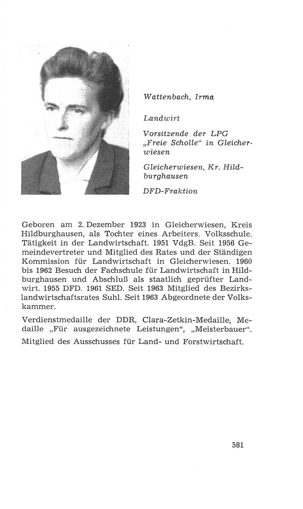 Volkskammer (VK) der Deutschen Demokratischen Republik (DDR), 4. Wahlperiode 1963-1967, Seite 581 (VK. DDR 4. WP. 1963-1967, S. 581)