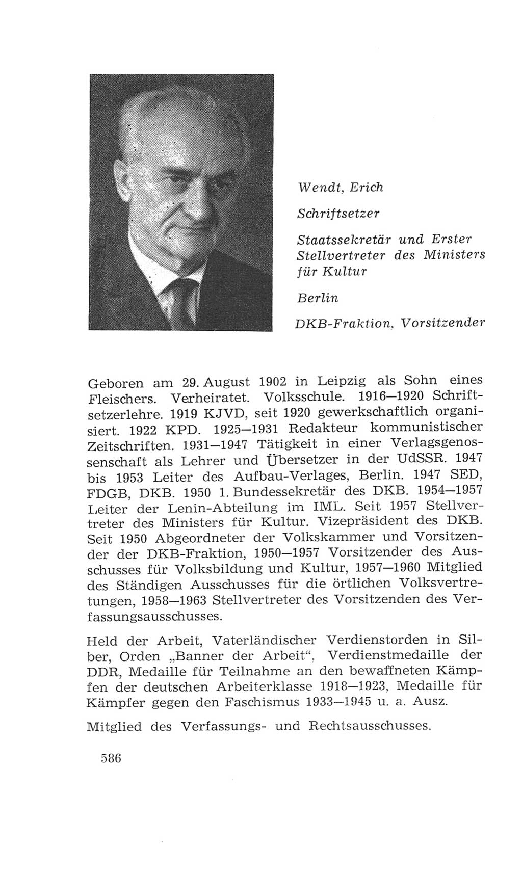 Volkskammer (VK) der Deutschen Demokratischen Republik (DDR), 4. Wahlperiode 1963-1967, Seite 586 (VK. DDR 4. WP. 1963-1967, S. 586)