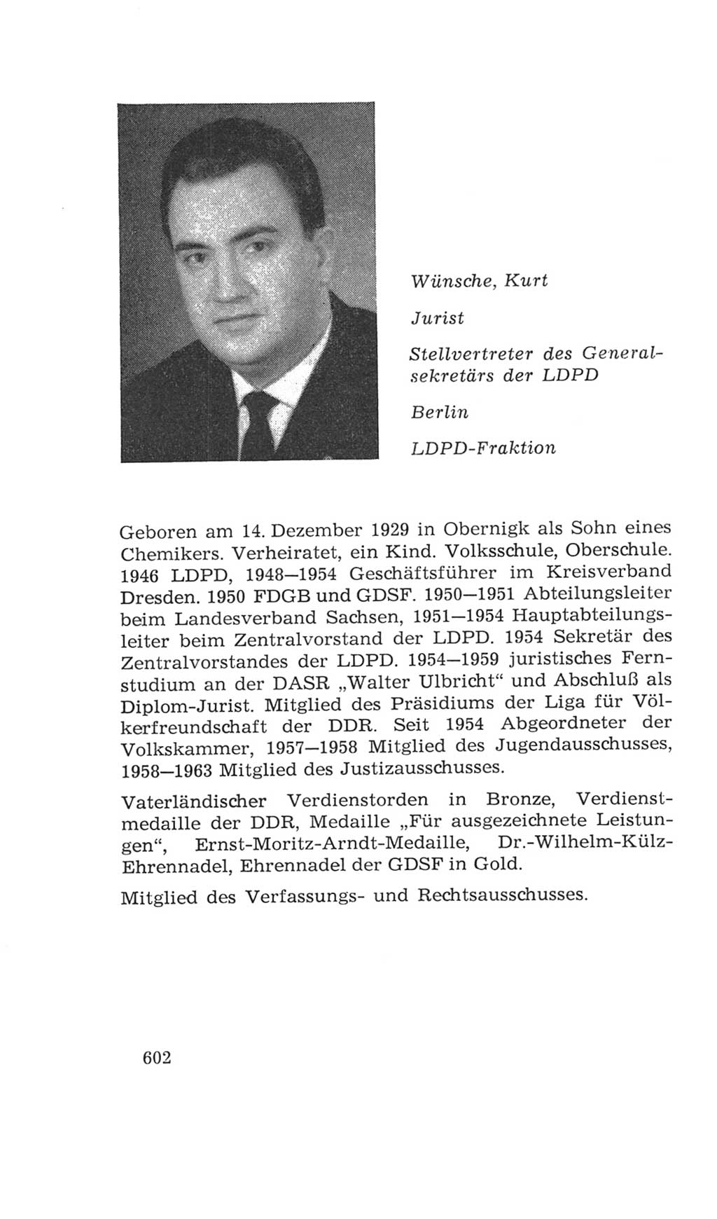 Volkskammer (VK) der Deutschen Demokratischen Republik (DDR), 4. Wahlperiode 1963-1967, Seite 602 (VK. DDR 4. WP. 1963-1967, S. 602)