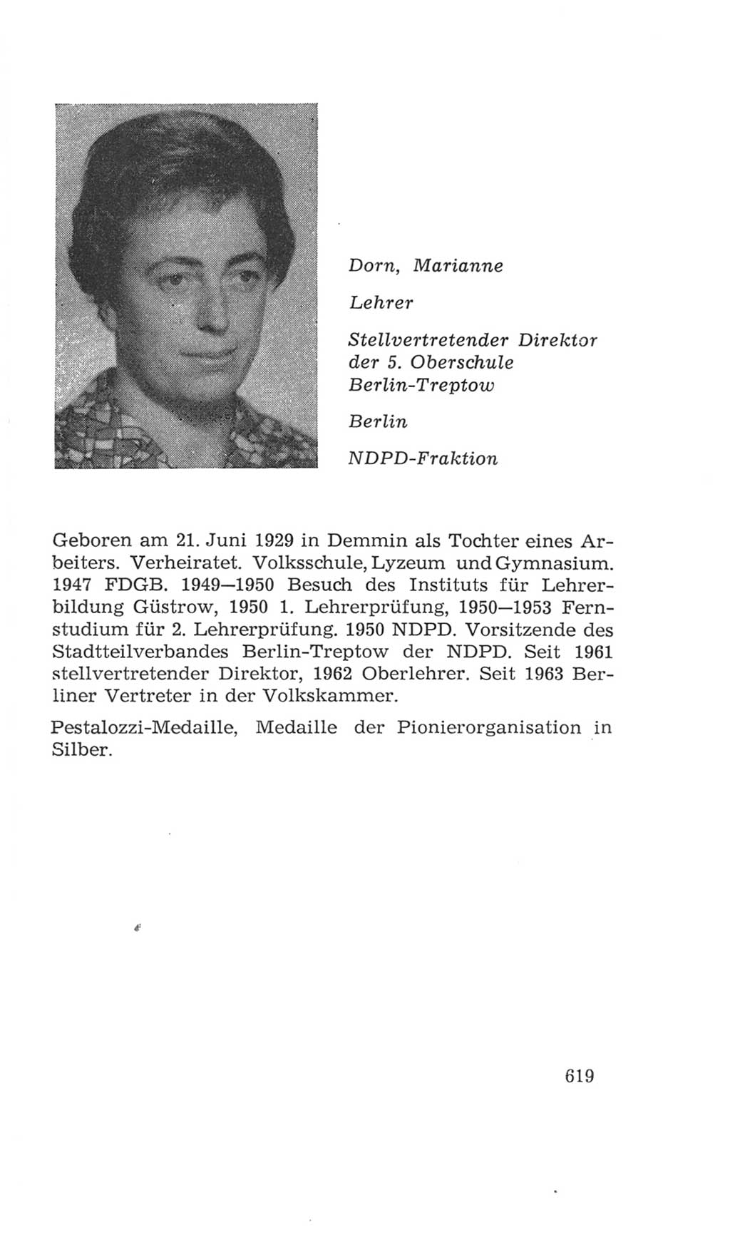 Volkskammer (VK) der Deutschen Demokratischen Republik (DDR), 4. Wahlperiode 1963-1967, Seite 619 (VK. DDR 4. WP. 1963-1967, S. 619)