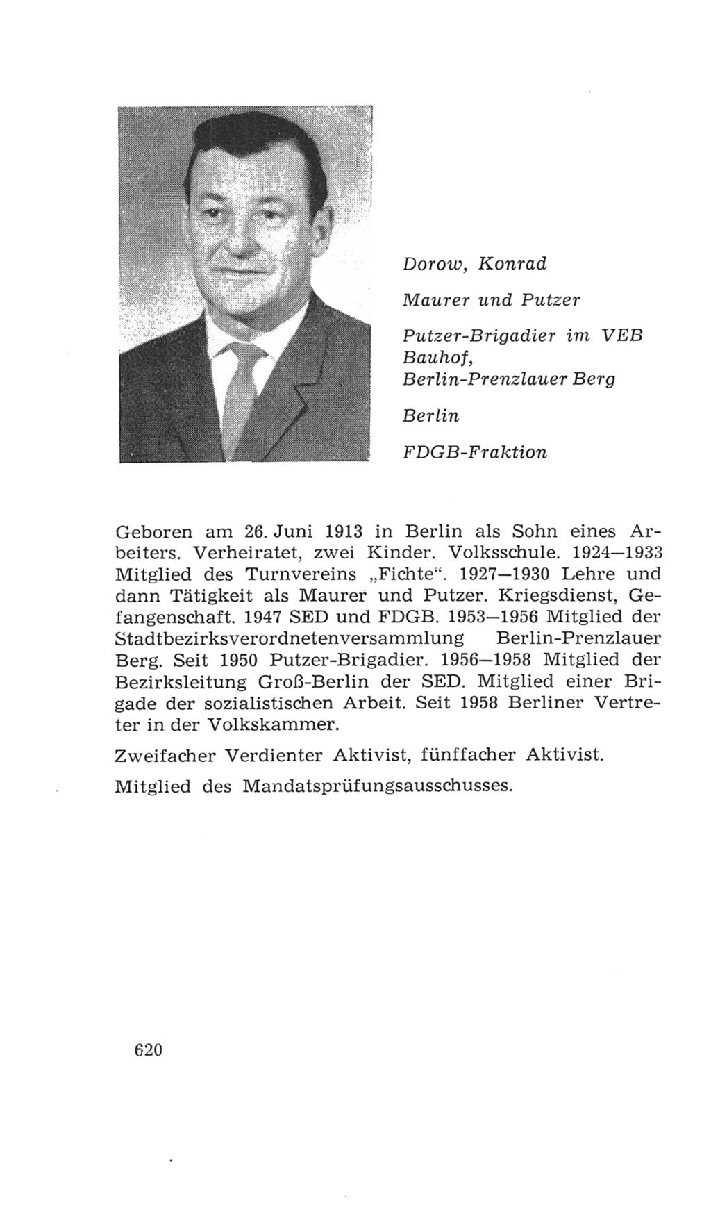 Volkskammer (VK) der Deutschen Demokratischen Republik (DDR), 4. Wahlperiode 1963-1967, Seite 620 (VK. DDR 4. WP. 1963-1967, S. 620)