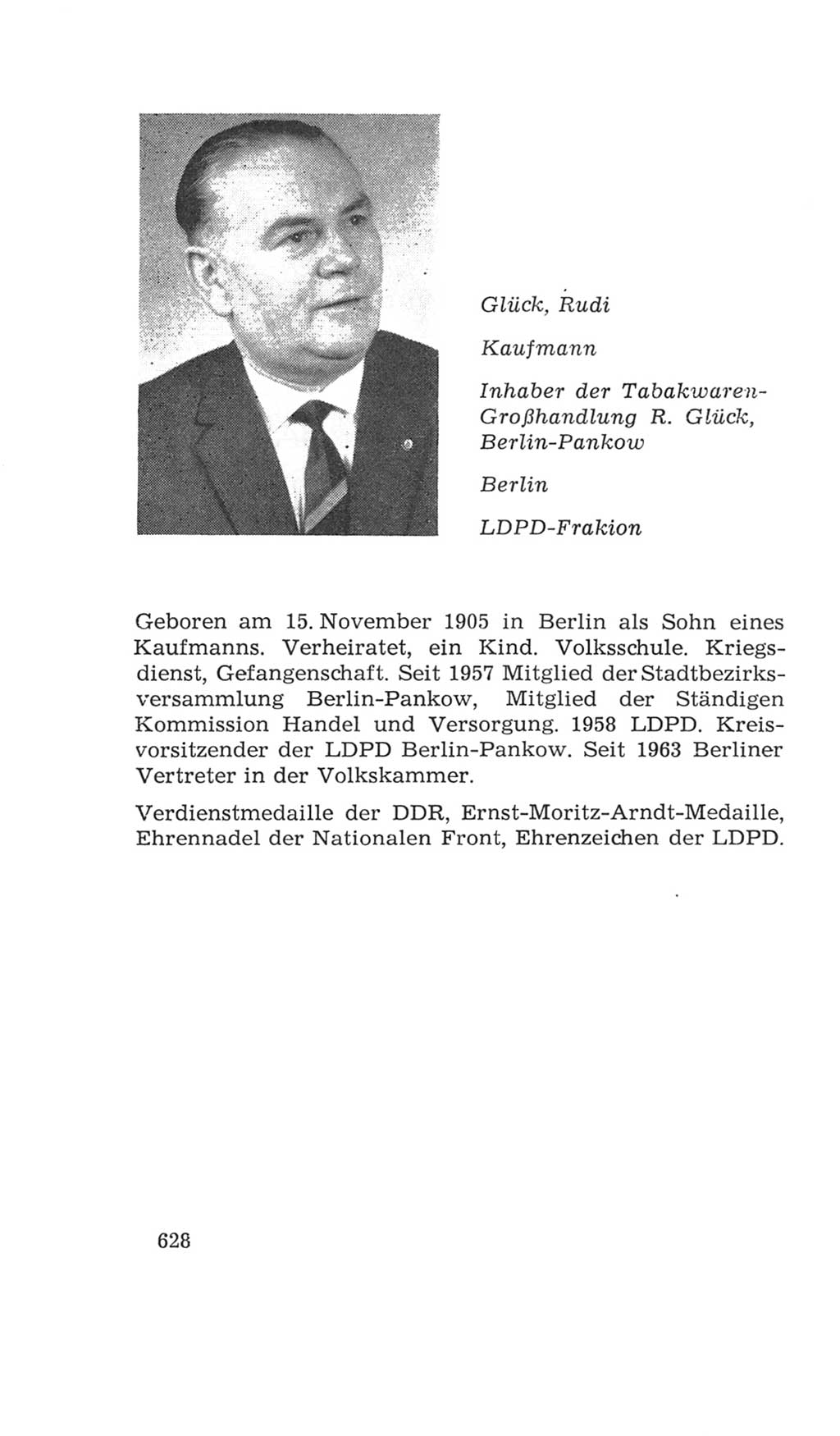 Volkskammer (VK) der Deutschen Demokratischen Republik (DDR), 4. Wahlperiode 1963-1967, Seite 628 (VK. DDR 4. WP. 1963-1967, S. 628)