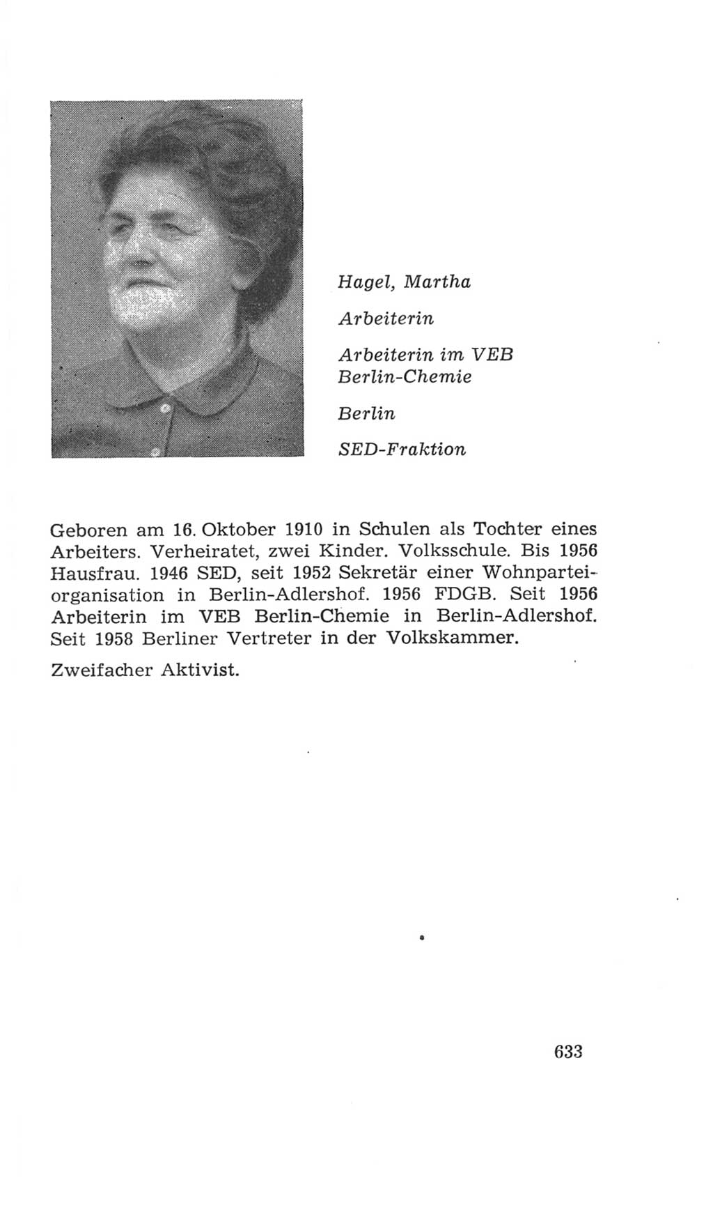 Volkskammer (VK) der Deutschen Demokratischen Republik (DDR), 4. Wahlperiode 1963-1967, Seite 633 (VK. DDR 4. WP. 1963-1967, S. 633)
