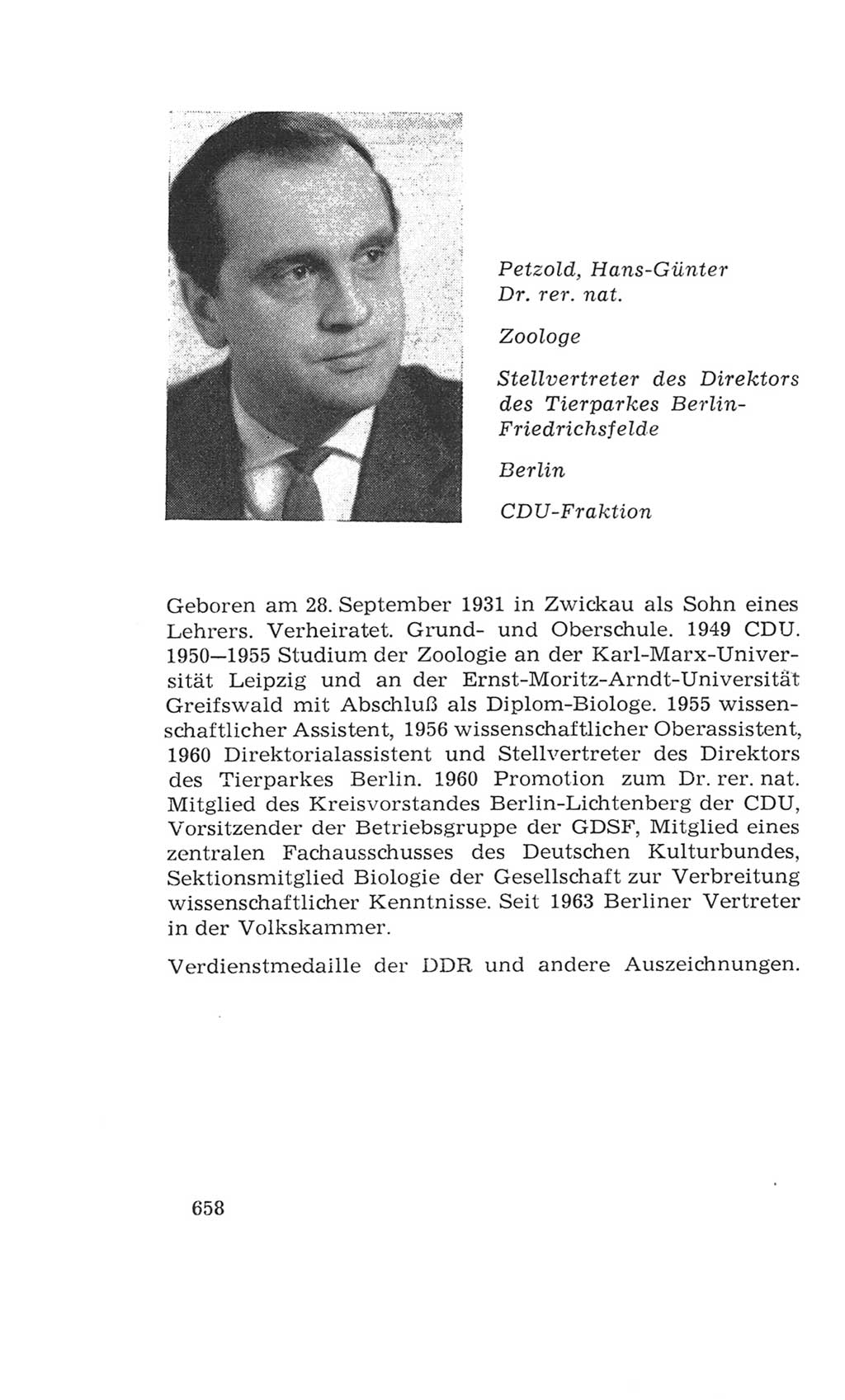Volkskammer (VK) der Deutschen Demokratischen Republik (DDR), 4. Wahlperiode 1963-1967, Seite 658 (VK. DDR 4. WP. 1963-1967, S. 658)