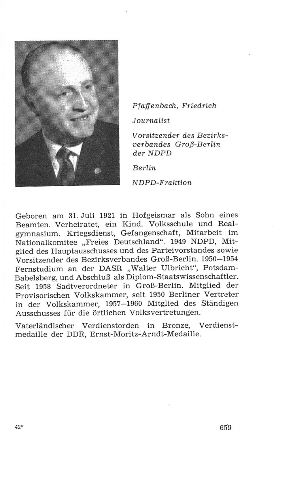 Volkskammer (VK) der Deutschen Demokratischen Republik (DDR), 4. Wahlperiode 1963-1967, Seite 659 (VK. DDR 4. WP. 1963-1967, S. 659)