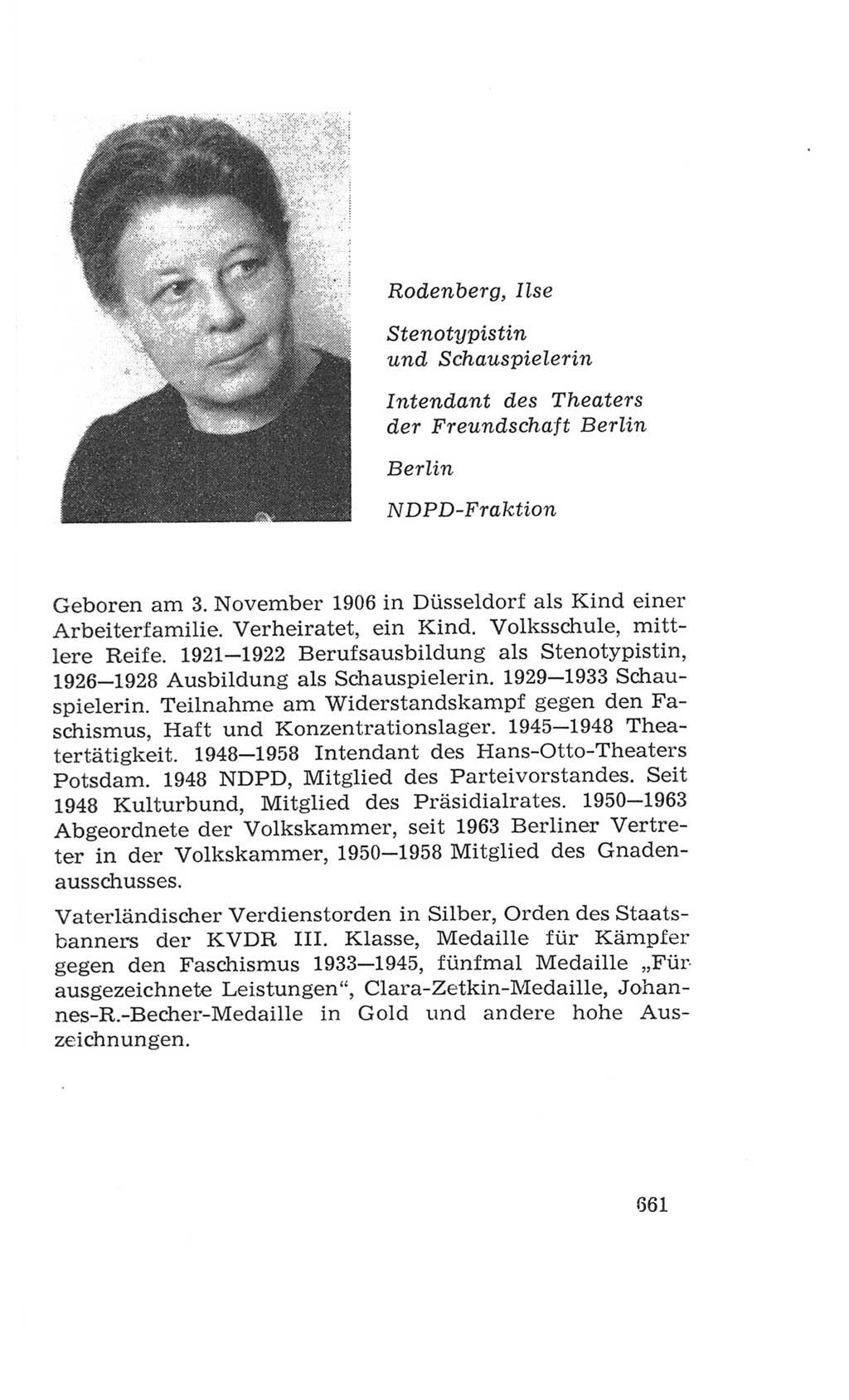 Volkskammer (VK) der Deutschen Demokratischen Republik (DDR), 4. Wahlperiode 1963-1967, Seite 661 (VK. DDR 4. WP. 1963-1967, S. 661)