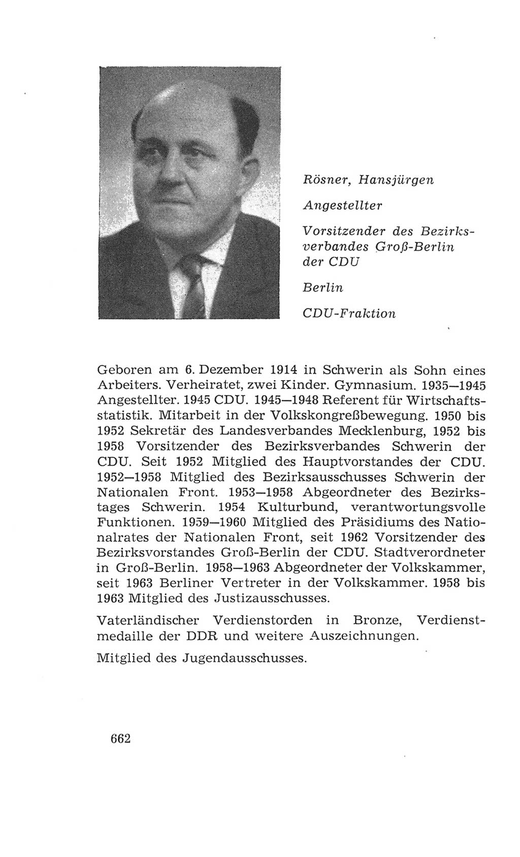 Volkskammer (VK) der Deutschen Demokratischen Republik (DDR), 4. Wahlperiode 1963-1967, Seite 662 (VK. DDR 4. WP. 1963-1967, S. 662)