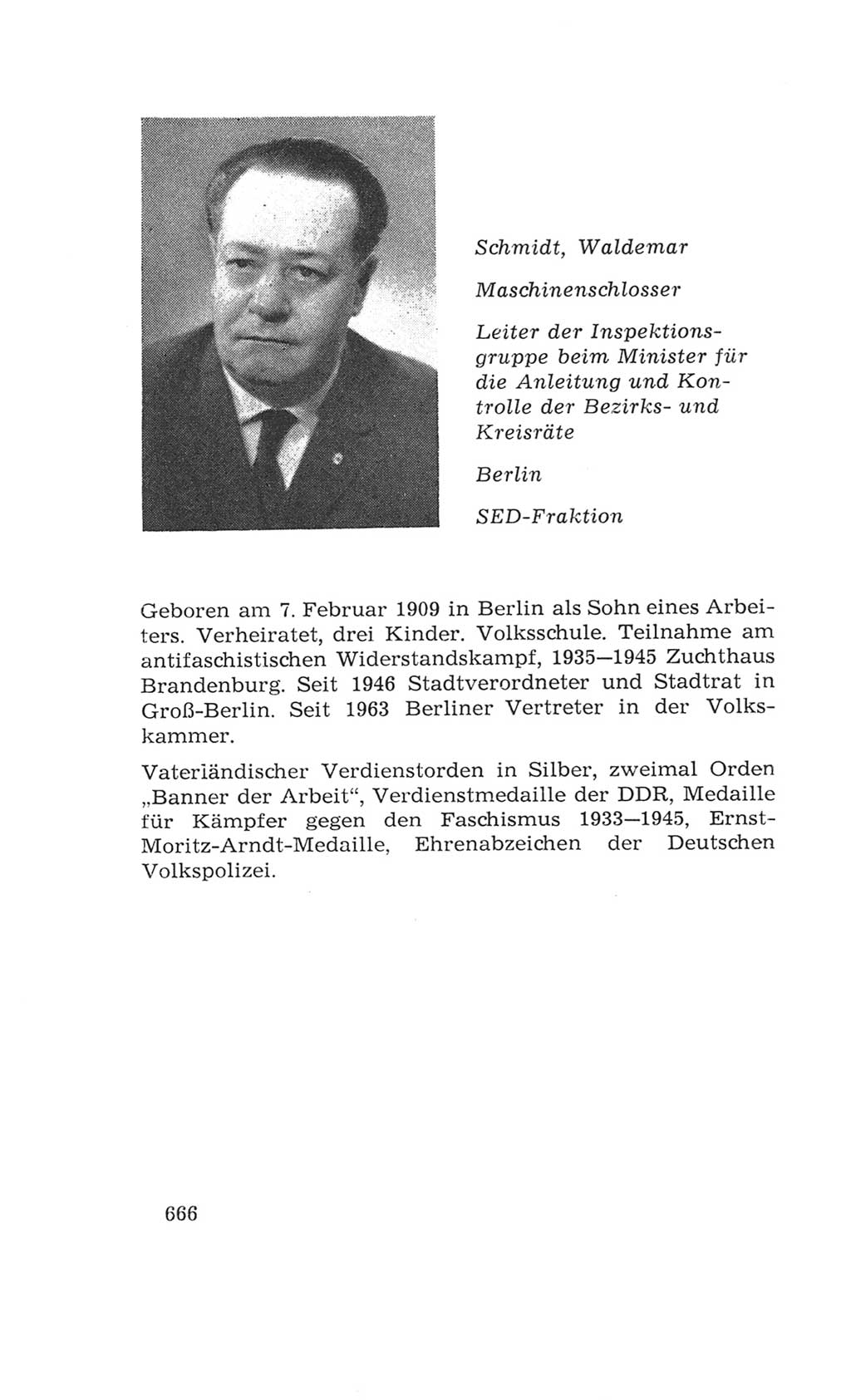 Volkskammer (VK) der Deutschen Demokratischen Republik (DDR), 4. Wahlperiode 1963-1967, Seite 666 (VK. DDR 4. WP. 1963-1967, S. 666)