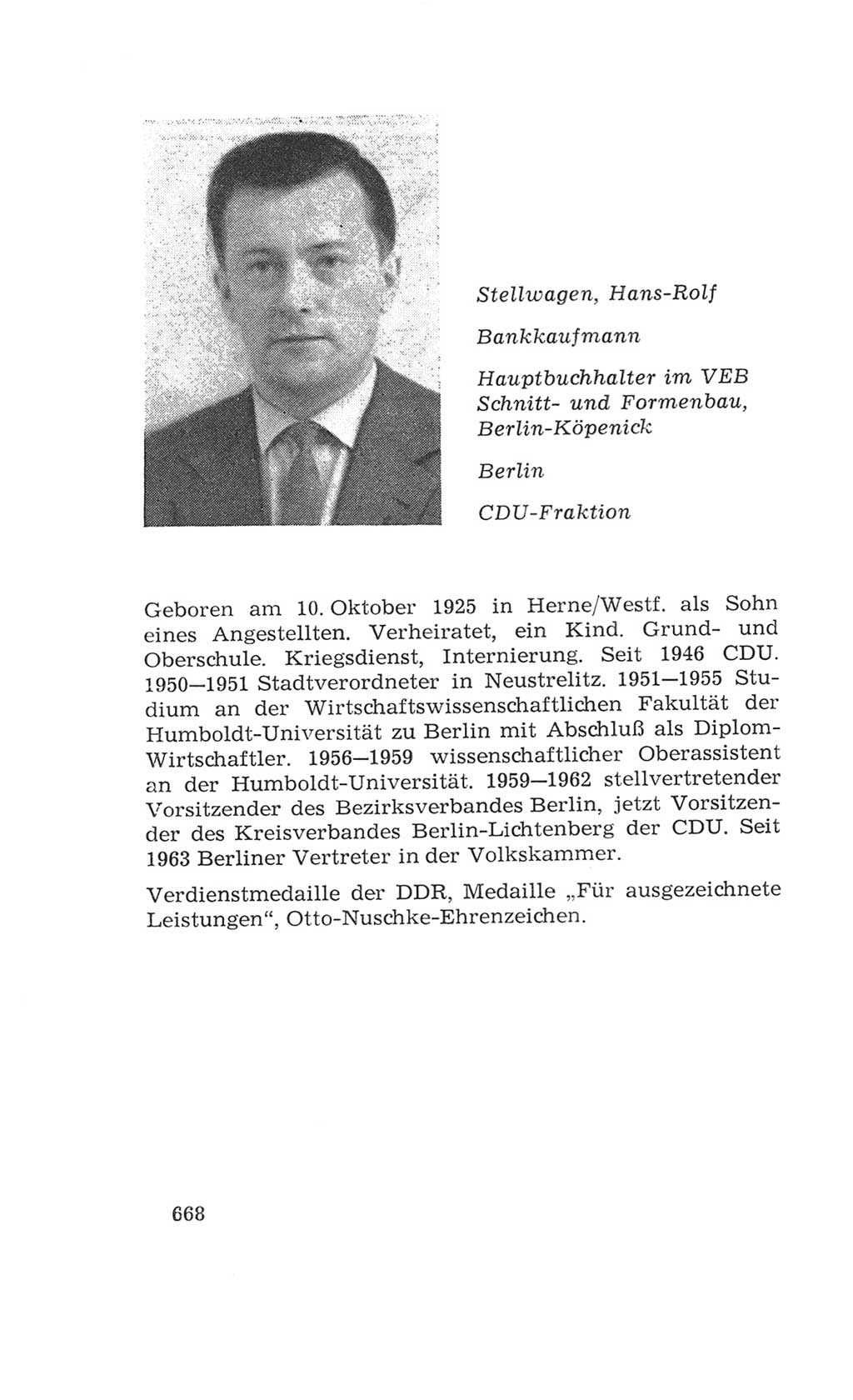 Volkskammer (VK) der Deutschen Demokratischen Republik (DDR), 4. Wahlperiode 1963-1967, Seite 668 (VK. DDR 4. WP. 1963-1967, S. 668)