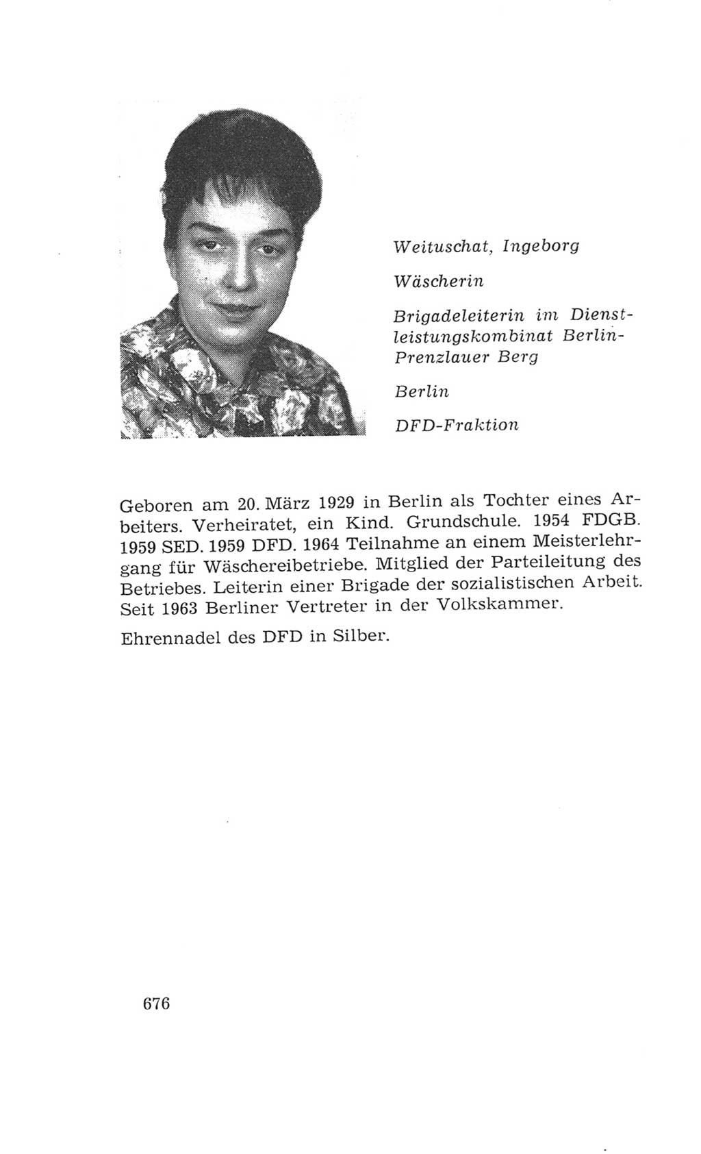 Volkskammer (VK) der Deutschen Demokratischen Republik (DDR), 4. Wahlperiode 1963-1967, Seite 676 (VK. DDR 4. WP. 1963-1967, S. 676)