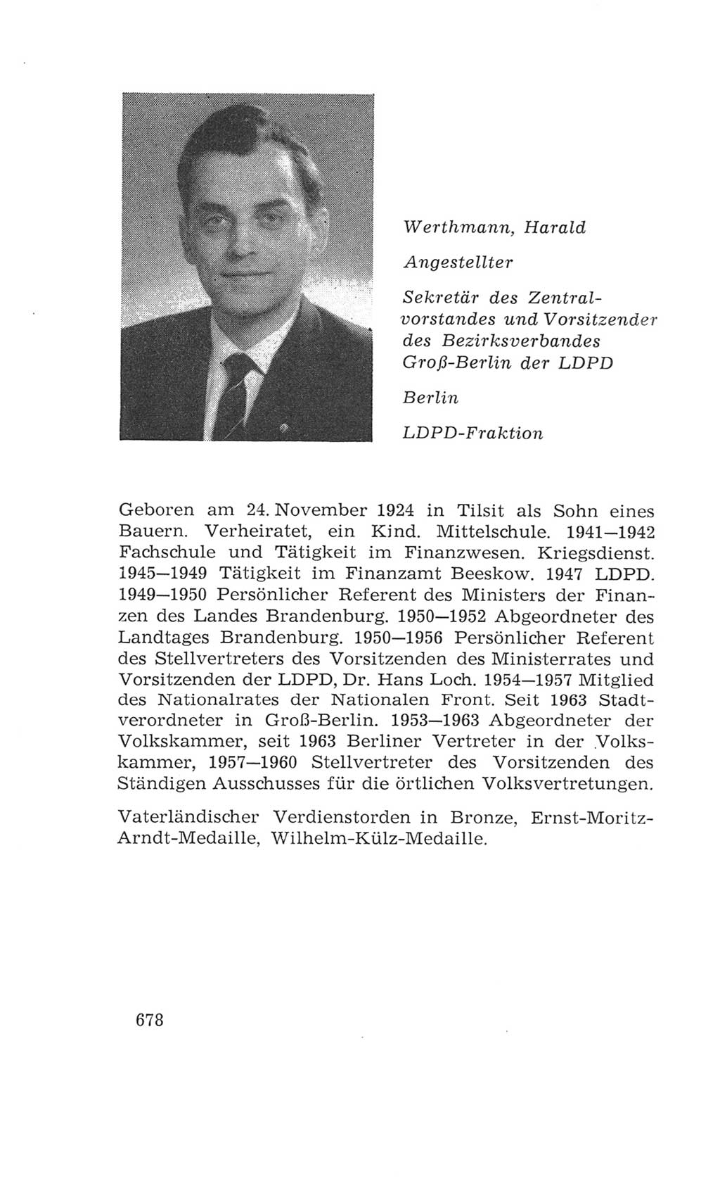 Volkskammer (VK) der Deutschen Demokratischen Republik (DDR), 4. Wahlperiode 1963-1967, Seite 678 (VK. DDR 4. WP. 1963-1967, S. 678)