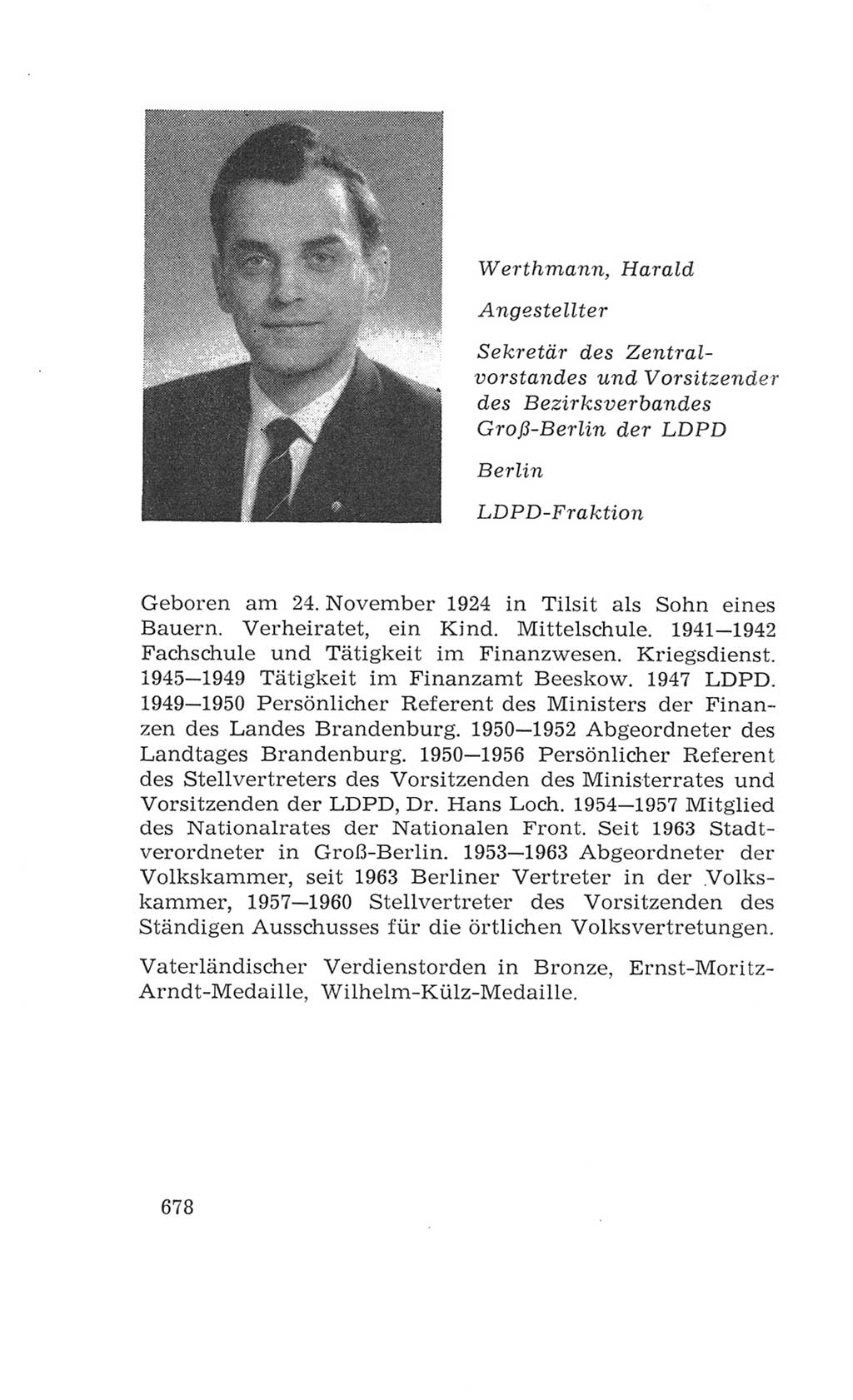 Volkskammer (VK) der Deutschen Demokratischen Republik (DDR), 4. Wahlperiode 1963-1967, Seite 678 (VK. DDR 4. WP. 1963-1967, S. 678)