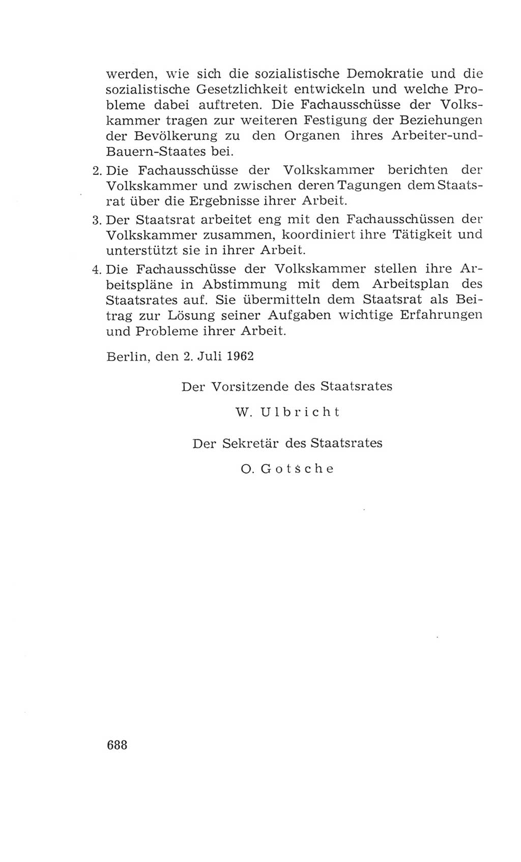 Volkskammer (VK) der Deutschen Demokratischen Republik (DDR), 4. Wahlperiode 1963-1967, Seite 688 (VK. DDR 4. WP. 1963-1967, S. 688)