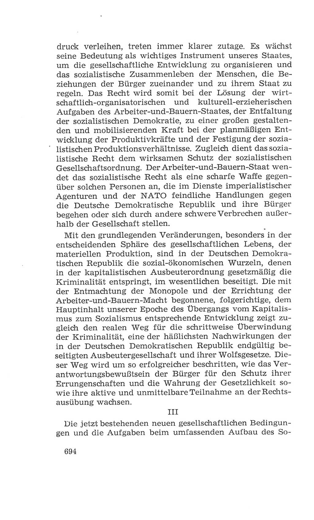 Volkskammer (VK) der Deutschen Demokratischen Republik (DDR), 4. Wahlperiode 1963-1967, Seite 694 (VK. DDR 4. WP. 1963-1967, S. 694)
