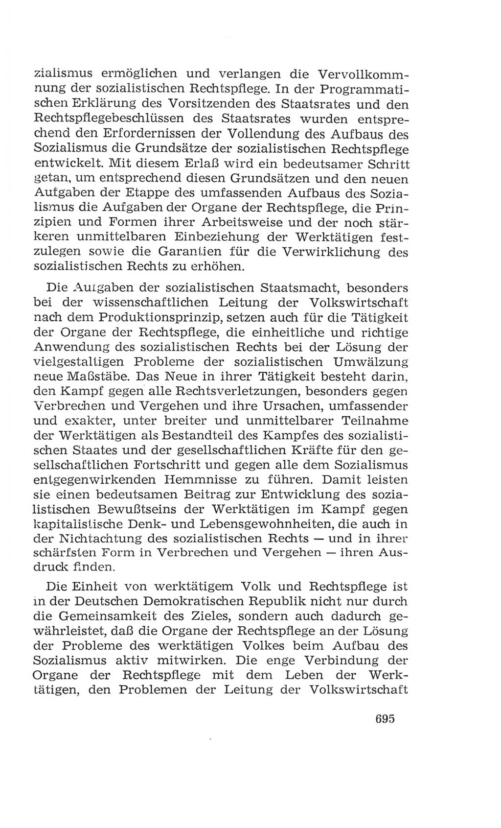 Volkskammer (VK) der Deutschen Demokratischen Republik (DDR), 4. Wahlperiode 1963-1967, Seite 695 (VK. DDR 4. WP. 1963-1967, S. 695)