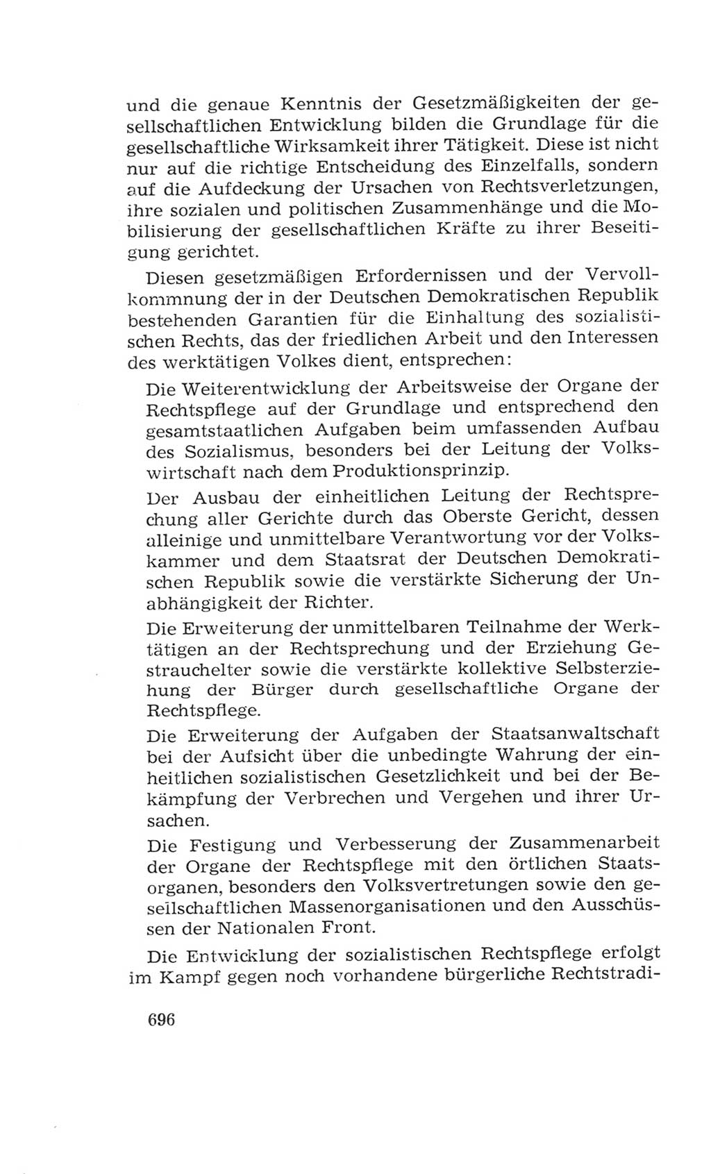 Volkskammer (VK) der Deutschen Demokratischen Republik (DDR), 4. Wahlperiode 1963-1967, Seite 696 (VK. DDR 4. WP. 1963-1967, S. 696)