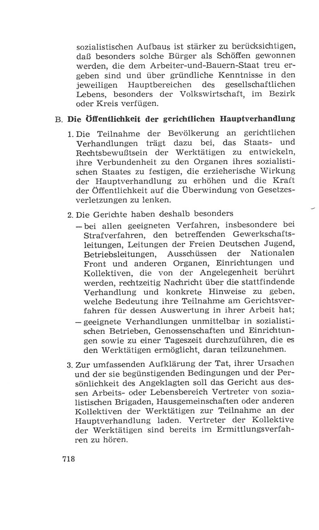 Volkskammer (VK) der Deutschen Demokratischen Republik (DDR), 4. Wahlperiode 1963-1967, Seite 718 (VK. DDR 4. WP. 1963-1967, S. 718)