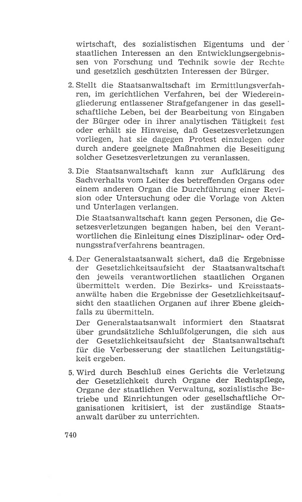 Volkskammer (VK) der Deutschen Demokratischen Republik (DDR), 4. Wahlperiode 1963-1967, Seite 740 (VK. DDR 4. WP. 1963-1967, S. 740)