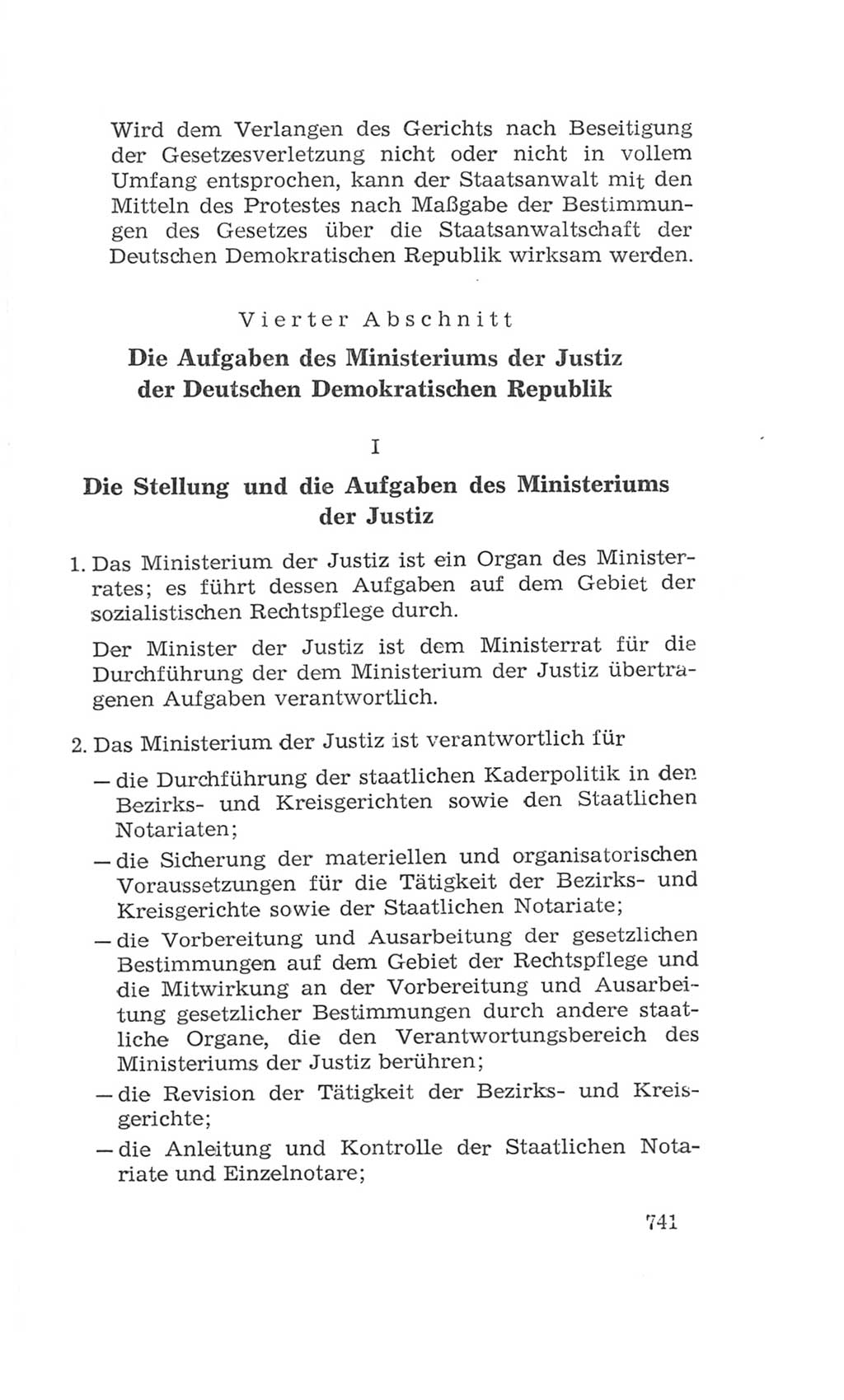 Volkskammer (VK) der Deutschen Demokratischen Republik (DDR), 4. Wahlperiode 1963-1967, Seite 741 (VK. DDR 4. WP. 1963-1967, S. 741)