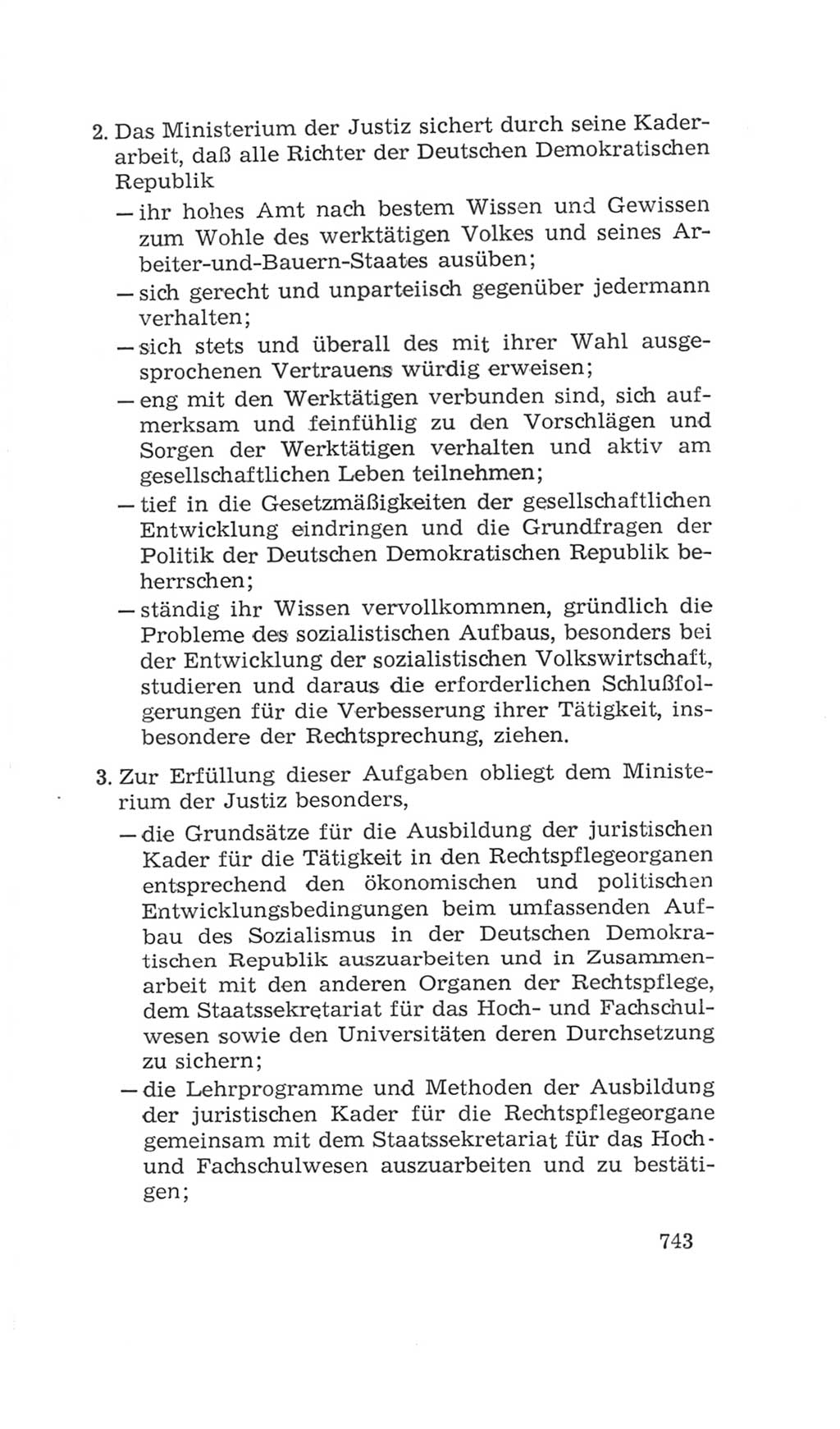 Volkskammer (VK) der Deutschen Demokratischen Republik (DDR), 4. Wahlperiode 1963-1967, Seite 743 (VK. DDR 4. WP. 1963-1967, S. 743)