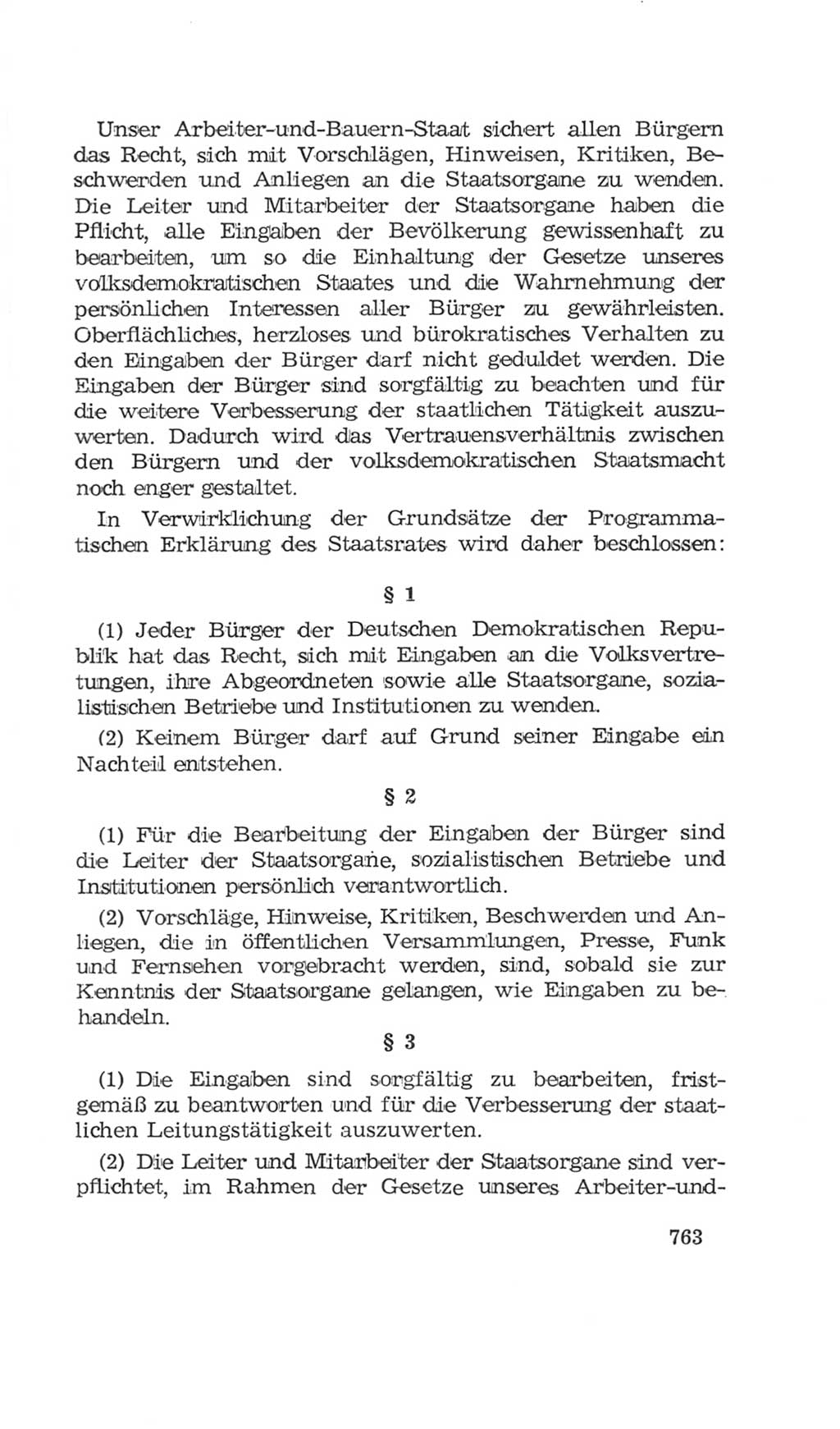 Volkskammer (VK) der Deutschen Demokratischen Republik (DDR), 4. Wahlperiode 1963-1967, Seite 763 (VK. DDR 4. WP. 1963-1967, S. 763)