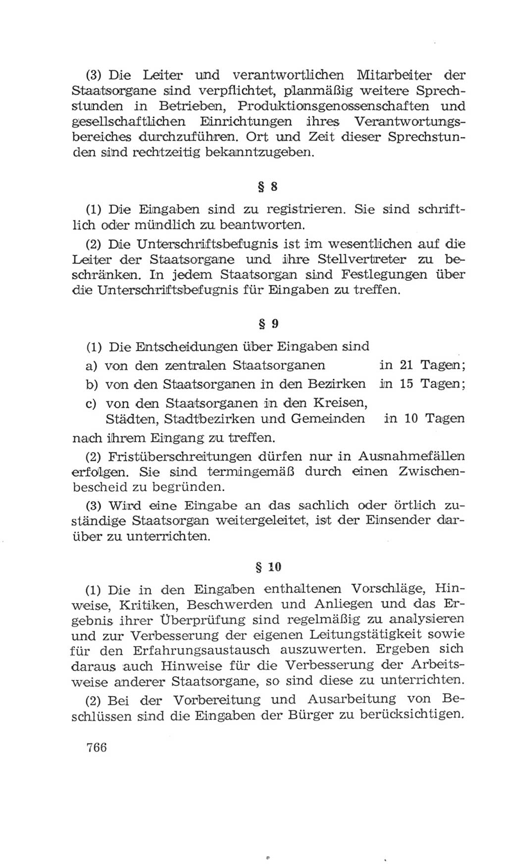 Volkskammer (VK) der Deutschen Demokratischen Republik (DDR), 4. Wahlperiode 1963-1967, Seite 766 (VK. DDR 4. WP. 1963-1967, S. 766)