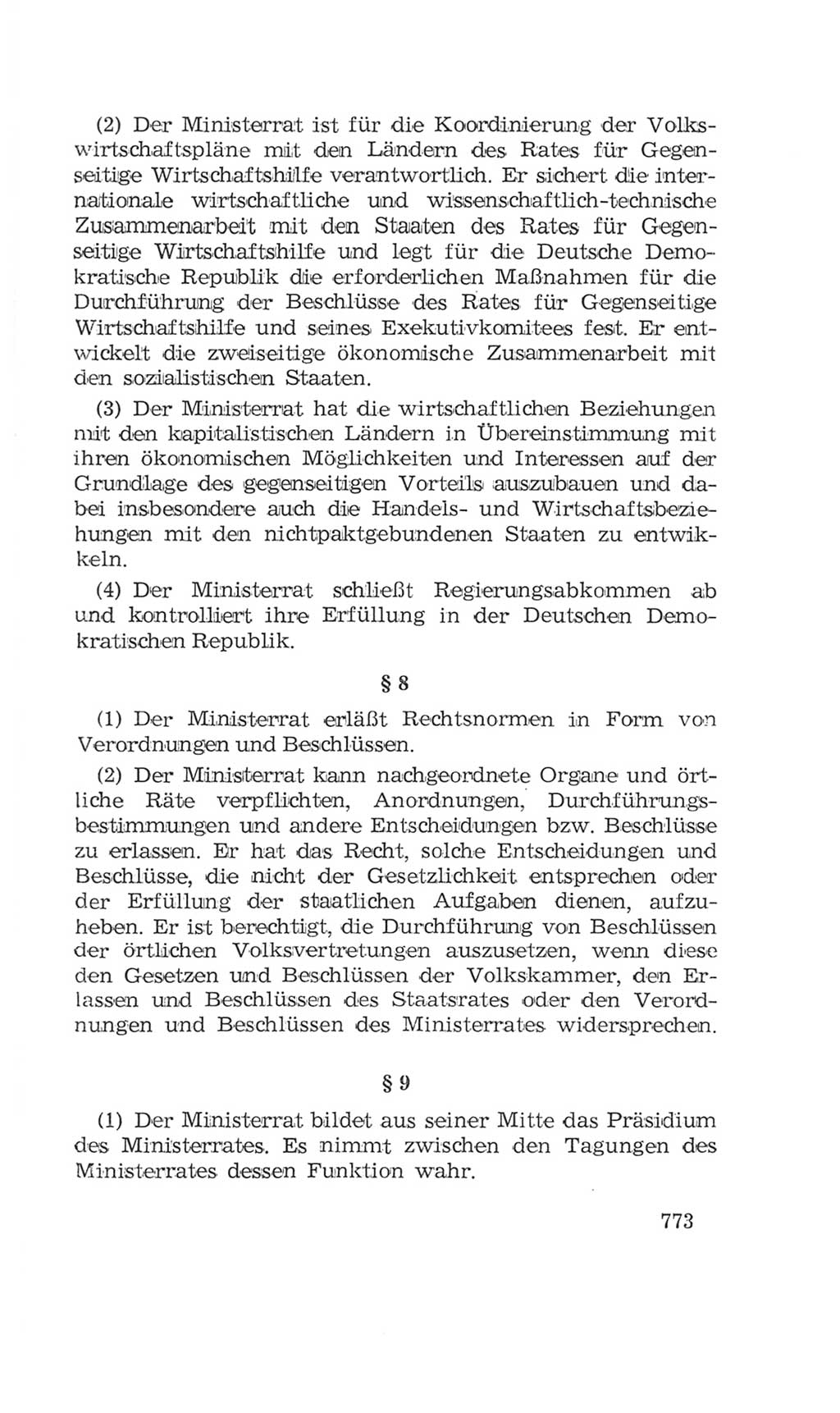 Volkskammer (VK) der Deutschen Demokratischen Republik (DDR), 4. Wahlperiode 1963-1967, Seite 773 (VK. DDR 4. WP. 1963-1967, S. 773)