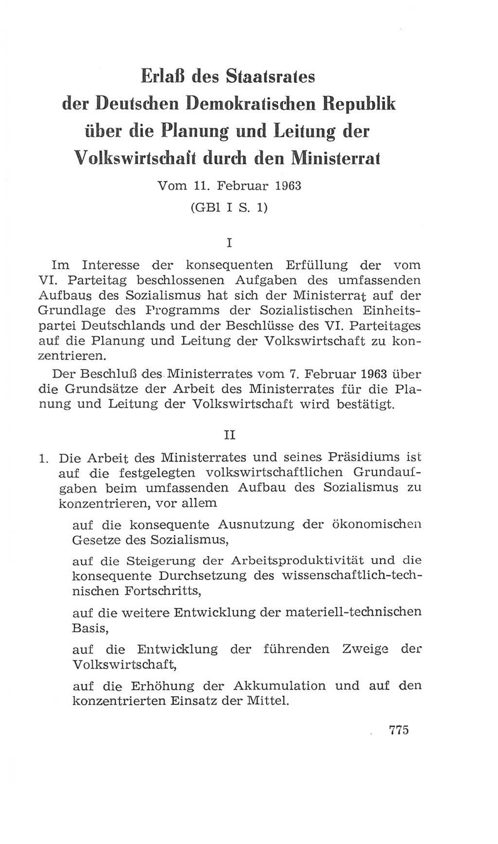 Volkskammer (VK) der Deutschen Demokratischen Republik (DDR), 4. Wahlperiode 1963-1967, Seite 775 (VK. DDR 4. WP. 1963-1967, S. 775)