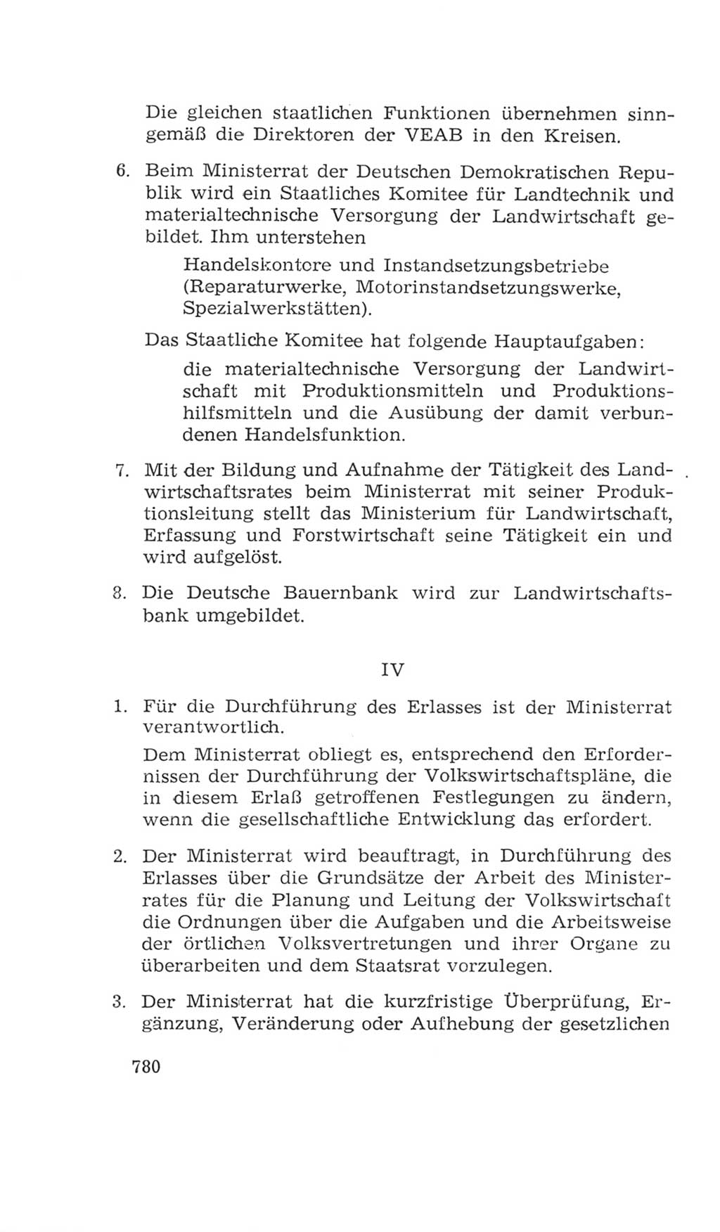 Volkskammer (VK) der Deutschen Demokratischen Republik (DDR), 4. Wahlperiode 1963-1967, Seite 780 (VK. DDR 4. WP. 1963-1967, S. 780)