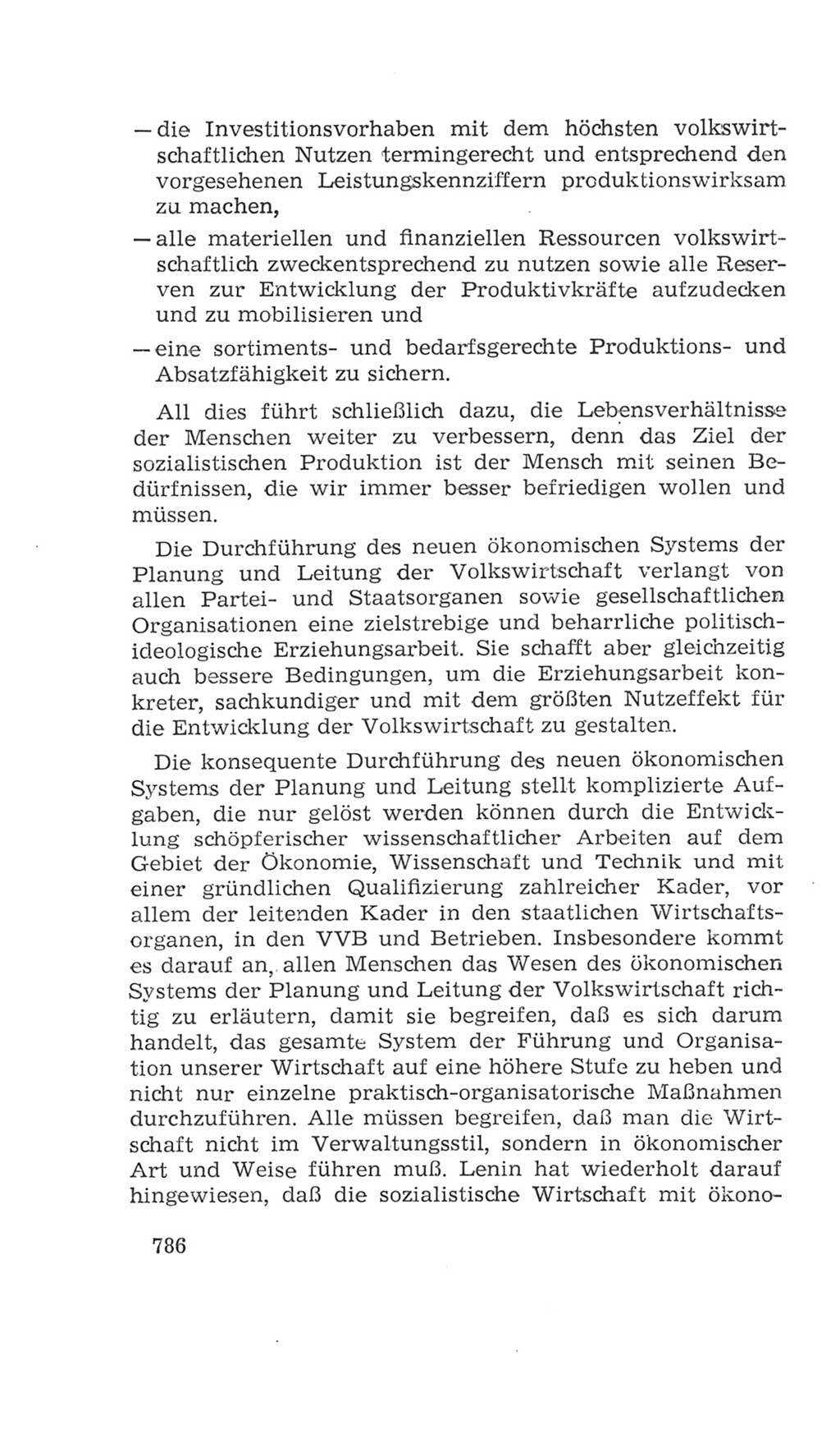 Volkskammer (VK) der Deutschen Demokratischen Republik (DDR), 4. Wahlperiode 1963-1967, Seite 786 (VK. DDR 4. WP. 1963-1967, S. 786)