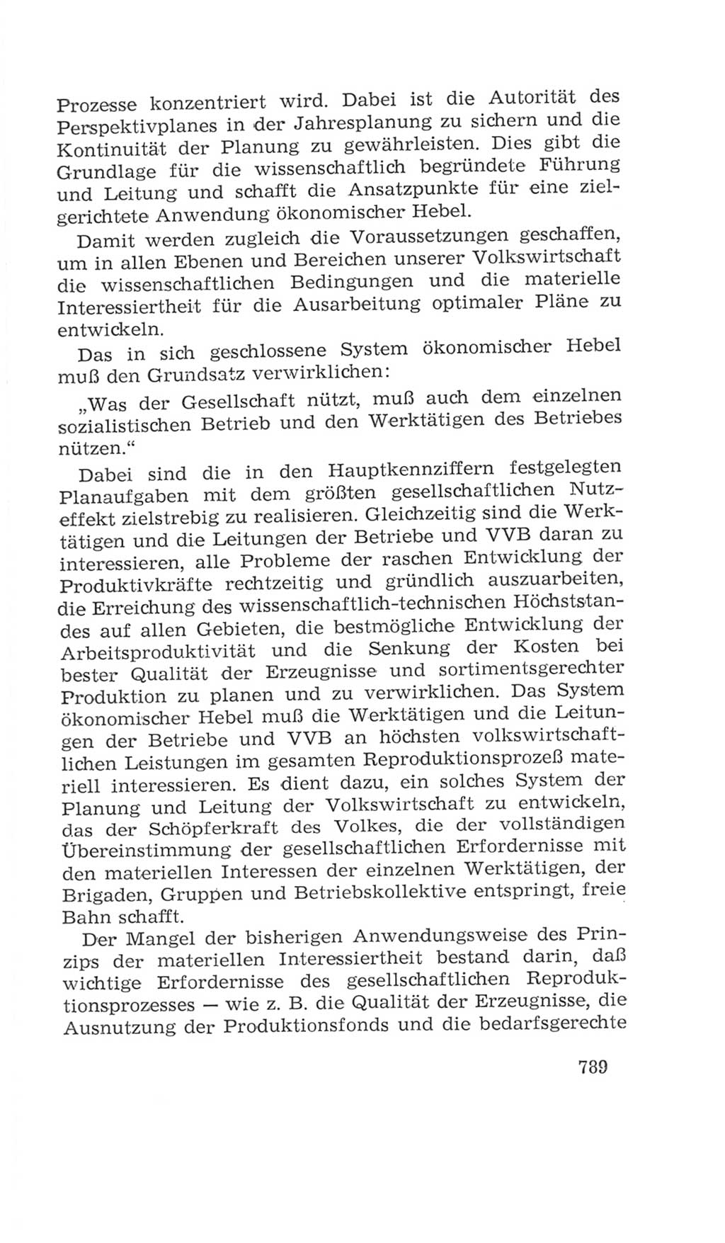 Volkskammer (VK) der Deutschen Demokratischen Republik (DDR), 4. Wahlperiode 1963-1967, Seite 789 (VK. DDR 4. WP. 1963-1967, S. 789)