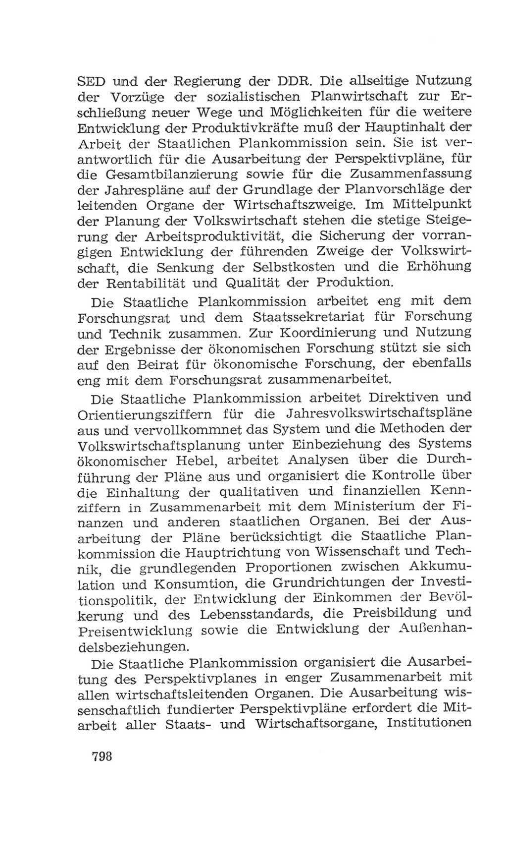 Volkskammer (VK) der Deutschen Demokratischen Republik (DDR), 4. Wahlperiode 1963-1967, Seite 798 (VK. DDR 4. WP. 1963-1967, S. 798)