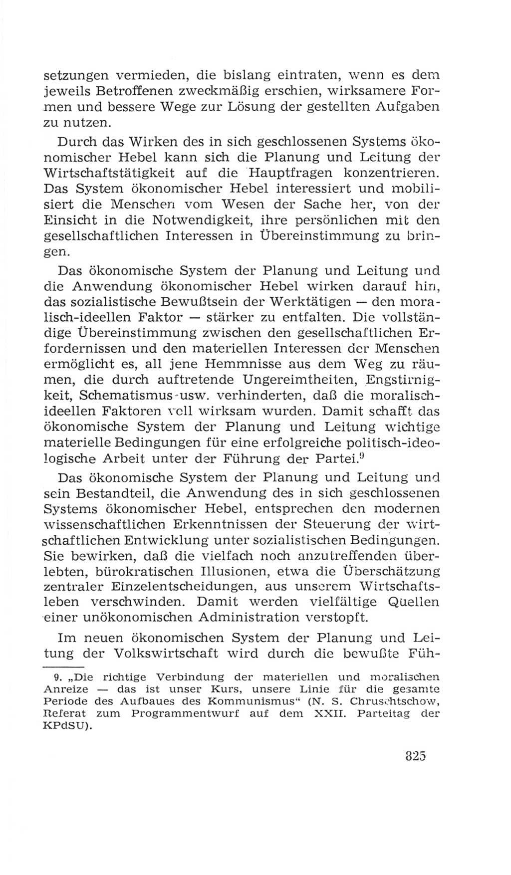 Volkskammer (VK) der Deutschen Demokratischen Republik (DDR), 4. Wahlperiode 1963-1967, Seite 825 (VK. DDR 4. WP. 1963-1967, S. 825)