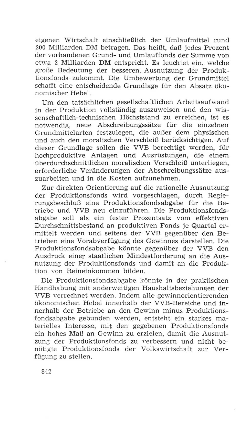 Volkskammer (VK) der Deutschen Demokratischen Republik (DDR), 4. Wahlperiode 1963-1967, Seite 842 (VK. DDR 4. WP. 1963-1967, S. 842)