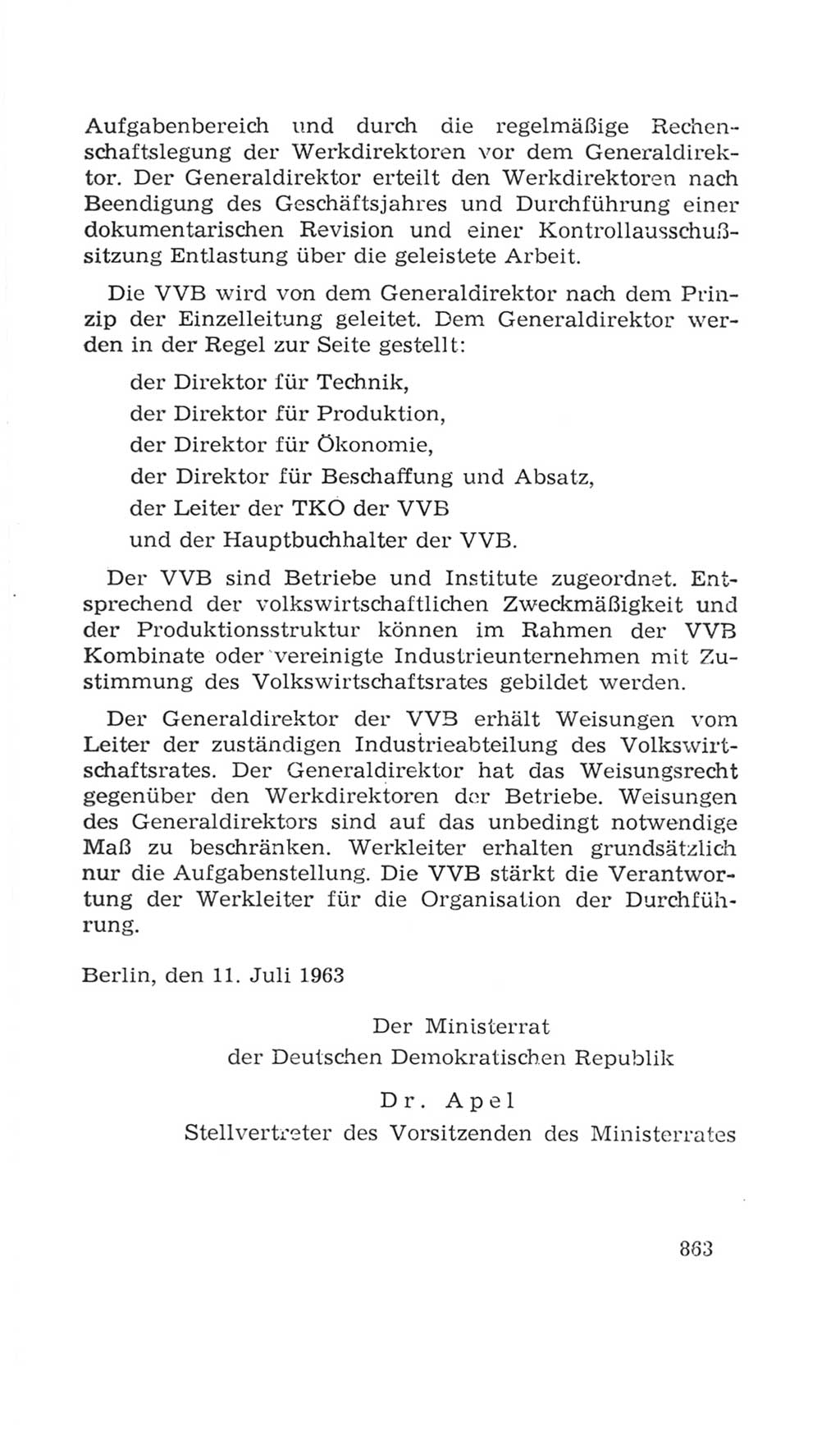 Volkskammer (VK) der Deutschen Demokratischen Republik (DDR), 4. Wahlperiode 1963-1967, Seite 863 (VK. DDR 4. WP. 1963-1967, S. 863)